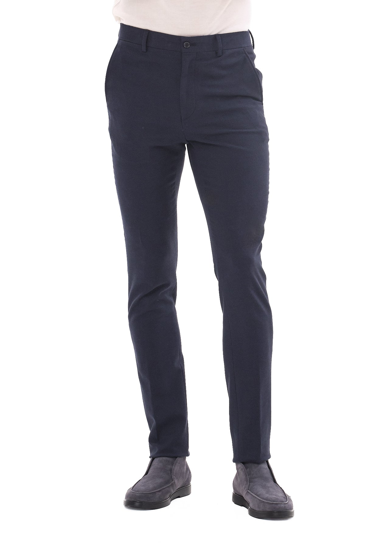 ΑΝΔΡΙΚΟ ΜΠΛΕ ΠΑΝΤΕΛΟΝΙ CHINO PORTOBELLO'S SLIM FIT ΜΕ ΜΙΚΡΟΣΧΕΔΙΟ
