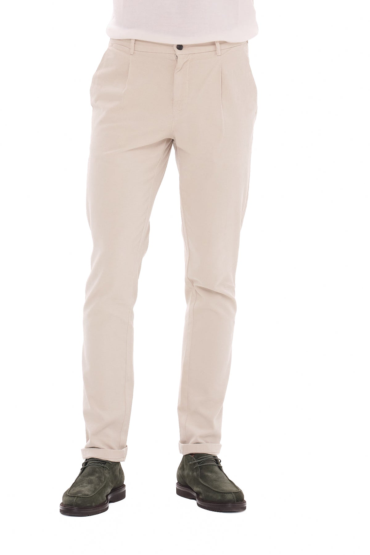 ΑΝΔΡΙΚΟ ΠΑΝΤΕΛΟΝΙ CHINO PORTOBELLO'S ΣΕ ΜΠΕΖ ΑΝΟΙΧΤΟ ΧΡΩΜΑ SLIM FIT