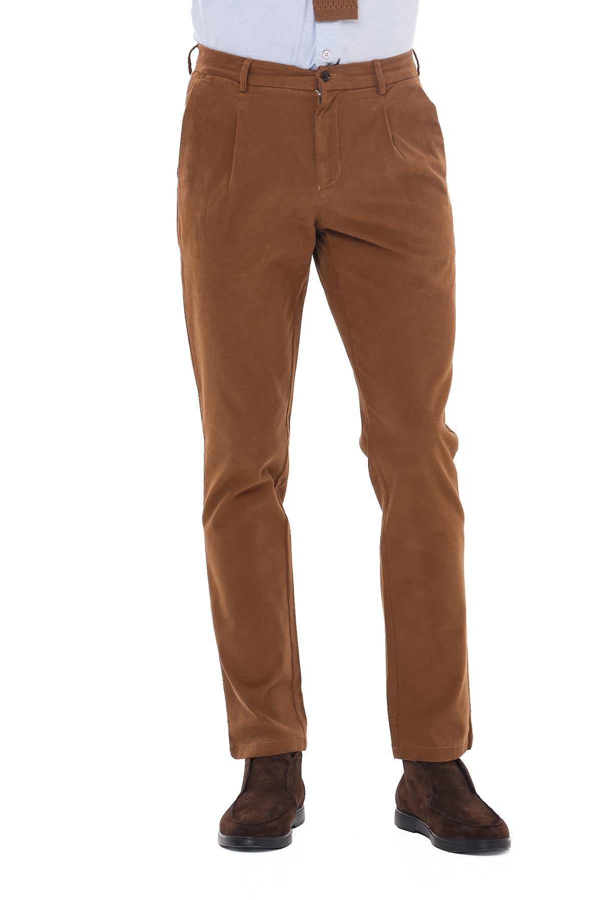 ΑΝΔΡΙΚΟ ΠΑΝΤΕΛΟΝΙ CHINO PORTOBELLO'S ΣΕ ΤΑΜΠΑ ΧΡΩΜΑ SLIM FIT