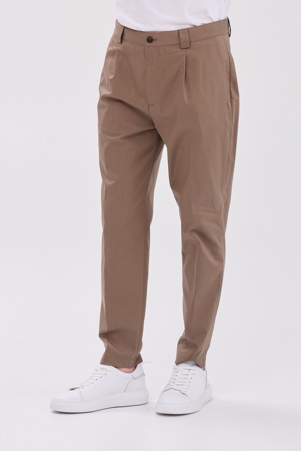 ΑΝΔΡΙΚΟ ΚΑΦΕ CHINO ΠΑΝΤΕΛΟΝΙ ALBERTO REGULAR FIT ΜΕ ΠΙΕΤΑ