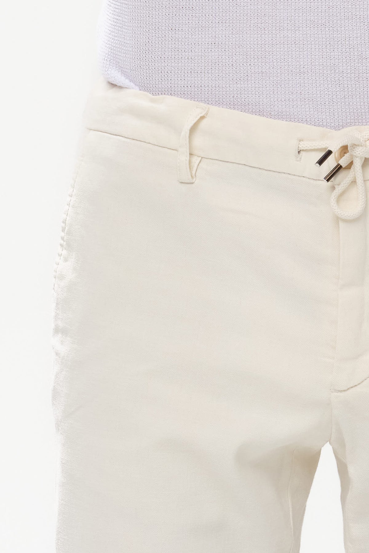 ΑΝΔΡΙΚΟ ΕΚΡΟΥ ΠΑΝΤΕΛΟΝΙ PORTOBELLO'S SLIM FIT ΜΕ ΚΟΡΔΟΝΙ-ΛΑΣΤΙΧΟ