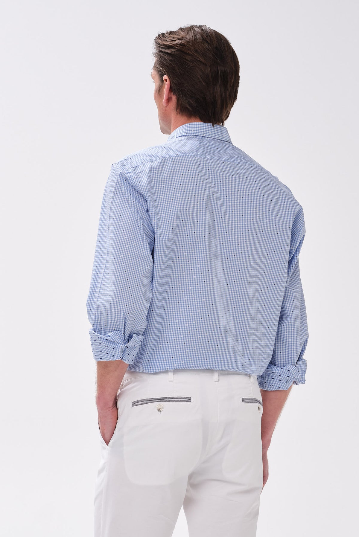 ΑΝΔΡΙΚΟ ΣΙΕΛ ΠΤΙ ΚΑΡΟ ΠΟΥΚΑΜΙΣΟ PORTOBELLO'S ΜΕ BUTTON DOWN ΓΙΑΚΑ REGULAR FIT
