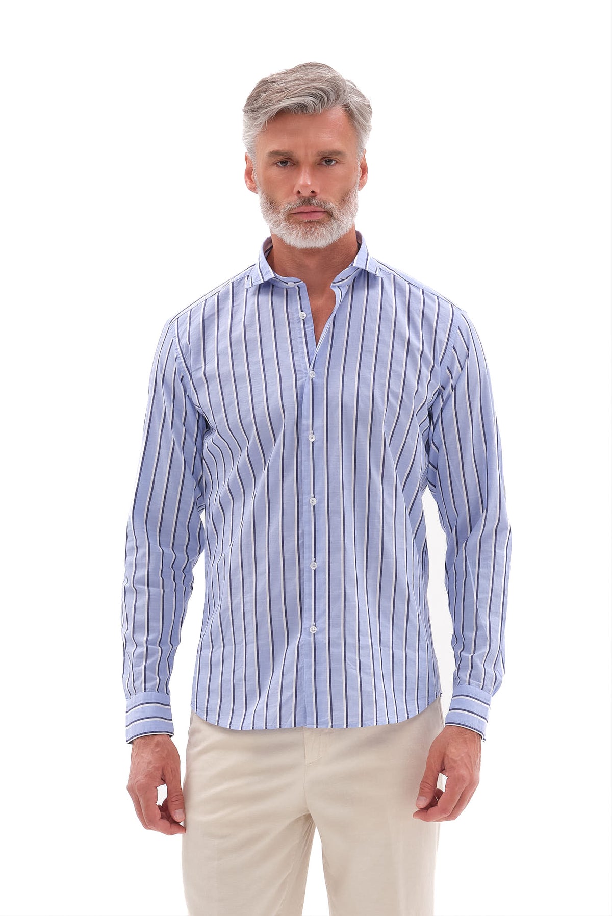 ΑΝΔΡΙΚΟ ΡΙΓΕ ΣΙΕΛ ΠΟΥΚΑΜΙΣΟ PORTOBELLO'S ΜΕ REX ΓΙΑΚΑ SLIM FIT