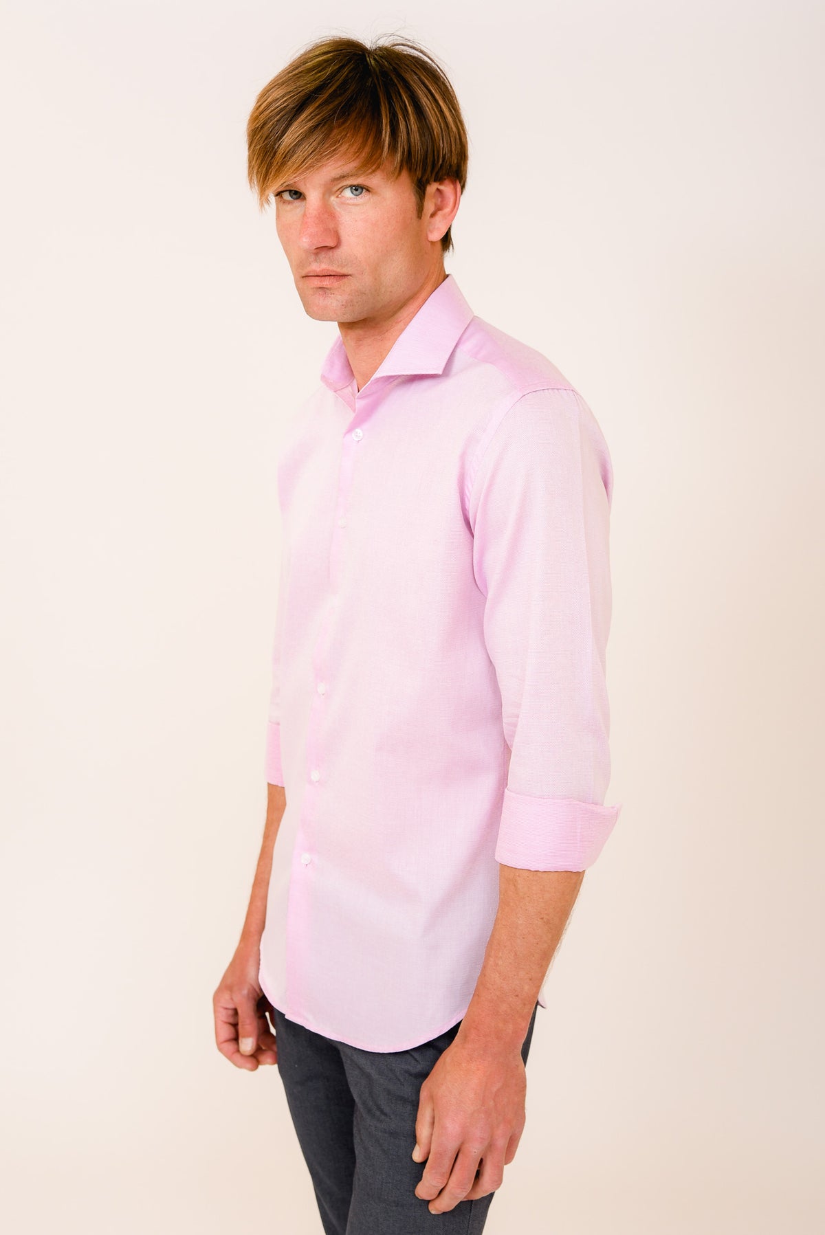 ΑΝΔΡΙΚΟ ΡΟΖ ΠΟΥΚΑΜΙΣΟ PORTOBELLO'S ME REX ΓΙΑΚΑ SLIM FIT