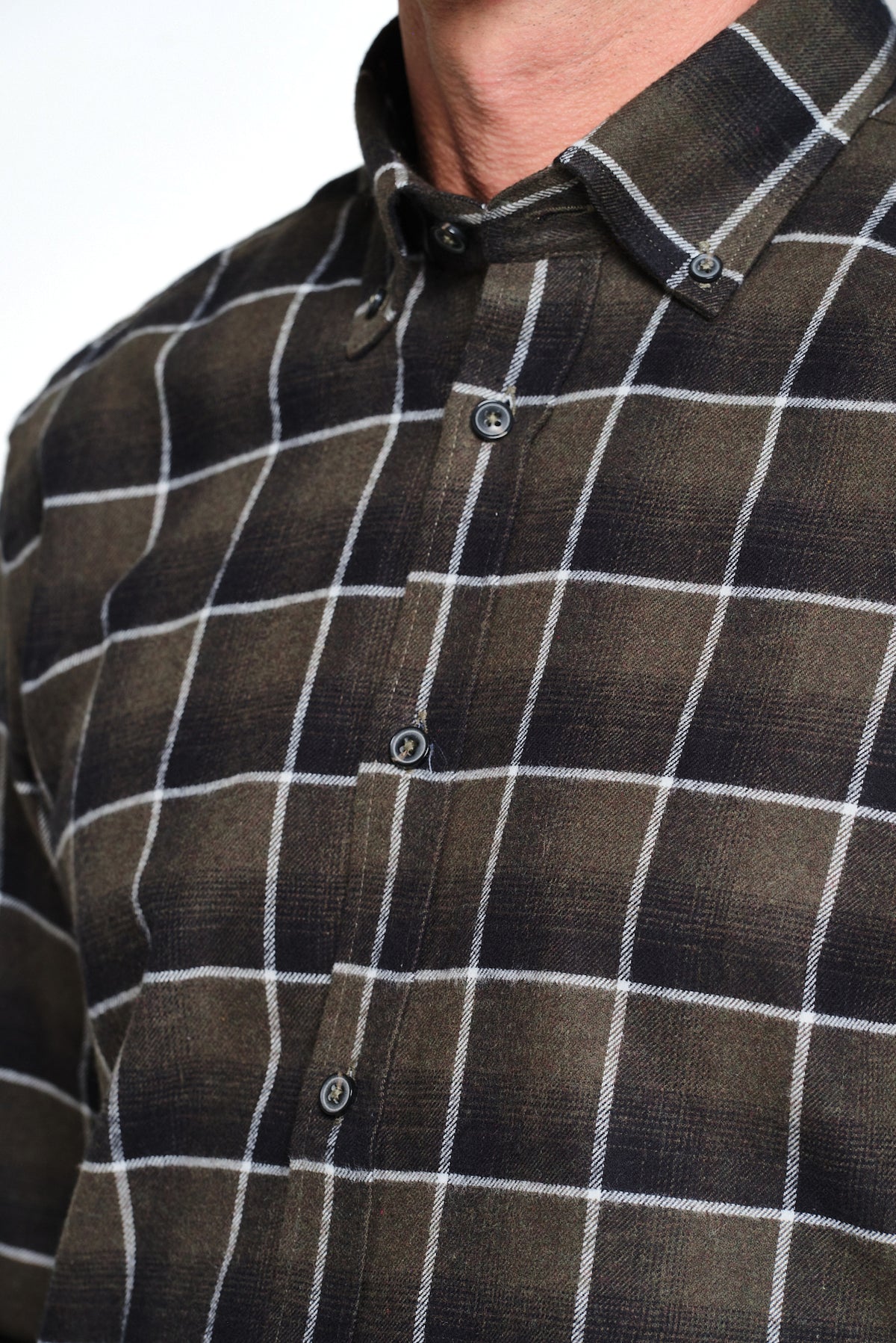 ΑΝΔΡΙΚΟ ΛΑΔΙ ΚΑΡΟ ΠΟΥΚΑΜΙΣΟ ΜΕ BUTTON DOWN ΓΙΑΚΑ REGULAR FIT PORTOBELLO'S