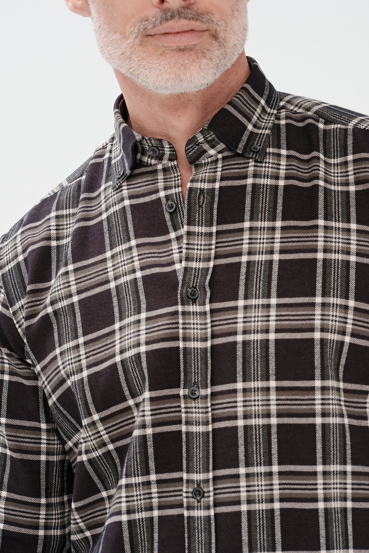 ΑΝΔΡΙΚΟ ΚΑΡΟ ΛΑΔΙ ΕΚΡΟΥ ΠΟΥΚΑΜΙΣΟ PORTOBELLO'S ΜΕ BUTTON DOWN ΓΙΑΚΑ REGULAR FIT