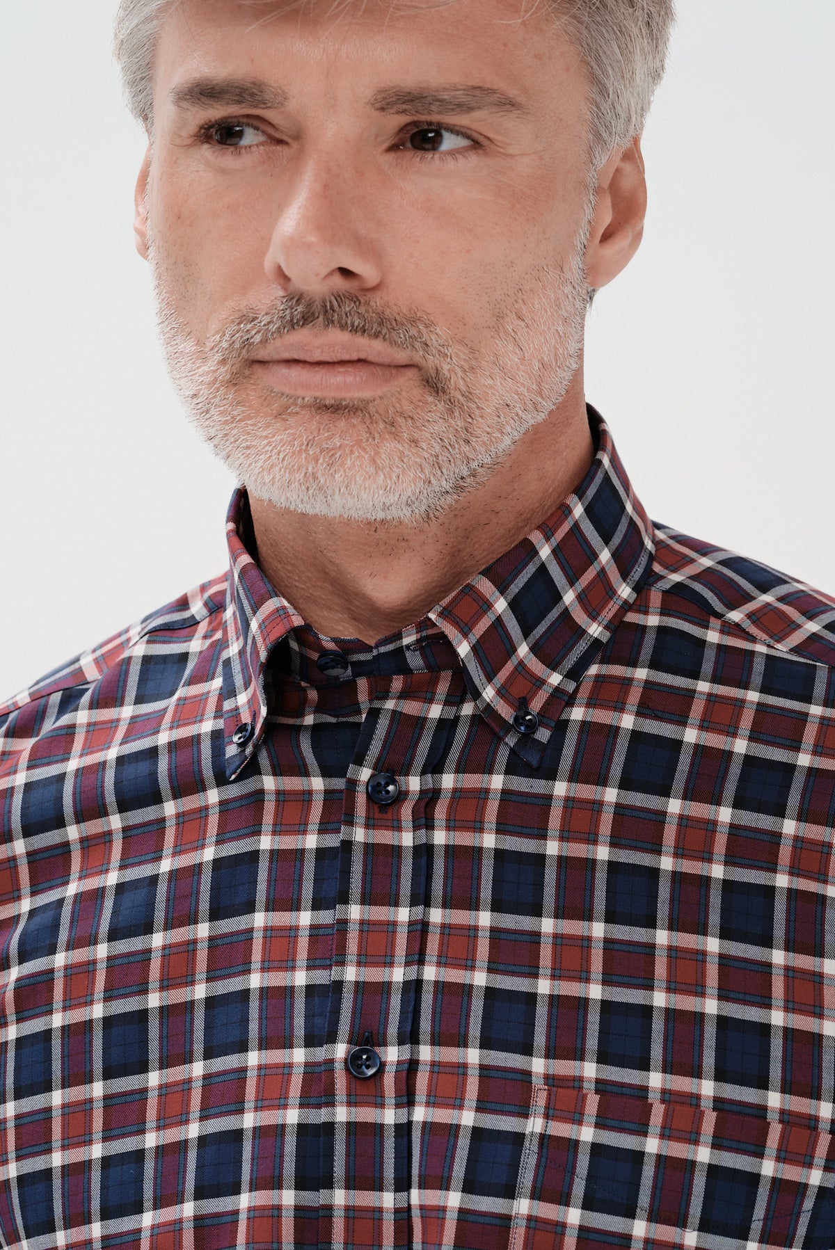 ΑΝΔΡΙΚΟ ΚΑΡΟ ΜΠΛΕ ΚΟΚΚΙΝΟ ΠΟΥΚΑΜΙΣΟ PORTOBELLO'S ΜΕ BUTTON DOWN ΓΙΑΚΑ REGULAR FIT
