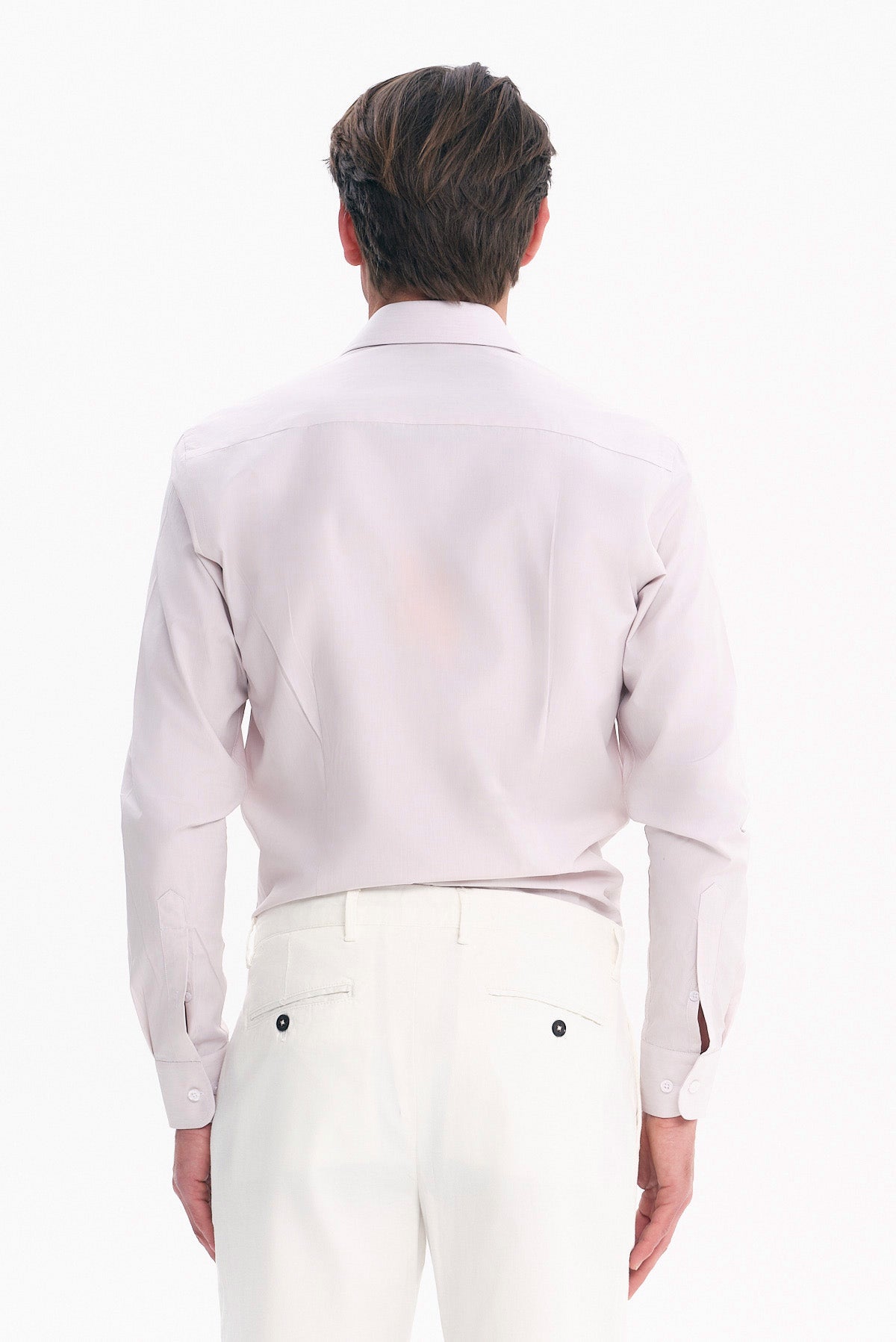 ΑΝΔΡΙΚΟ ΜΠΕΖ ΜΟΝΟΧΡΩΜΟ ΠΟΥΚΑΜΙΣΟ SLIM FIT PORTOBELLO'S ΜΕ REX ΓΙΑΚΑ