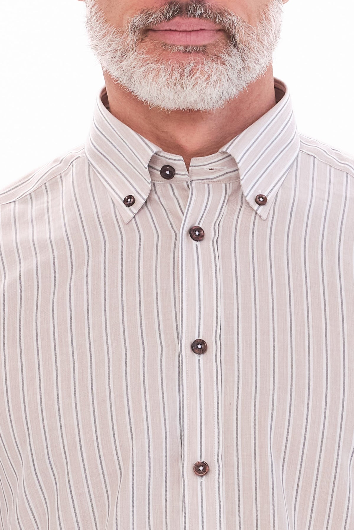 ΑΝΔΡΙΚΟ ΜΠΕΖ ΣΚΟΥΡΟ ΡΙΓΕ ΠΟΥΚΑΜΙΣΟ PORTOBELLO'S ME BUTTON DOWN ΓΙΑΚΑ REGULAR FIT