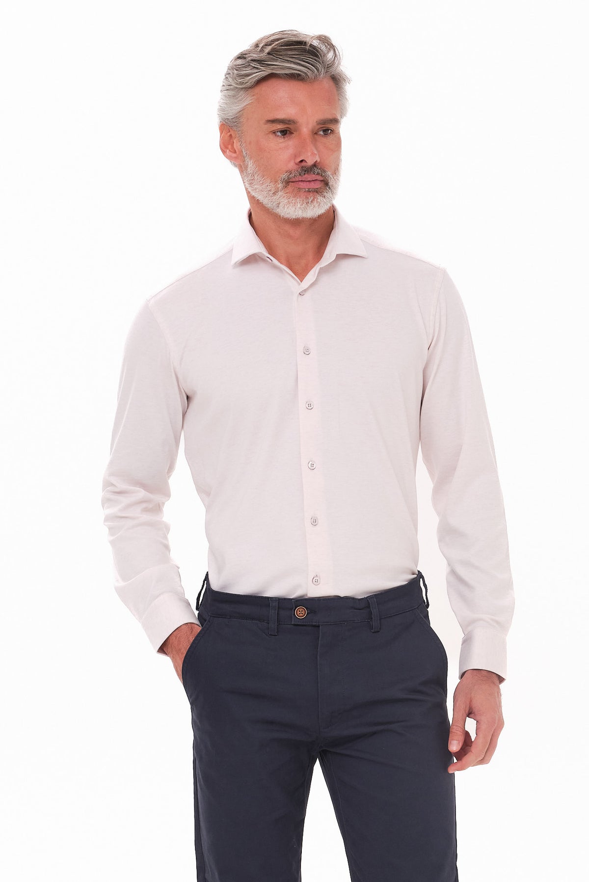 ΑΝΔΡΙΚΟ ΡΟΖ ΑΝΟΙΧΤΟ ΠΟΥΚΑΜΙΣΟ PORTOBELLO'S ΜΕ REX ΓΙΑΚΑ REGULAR FIT