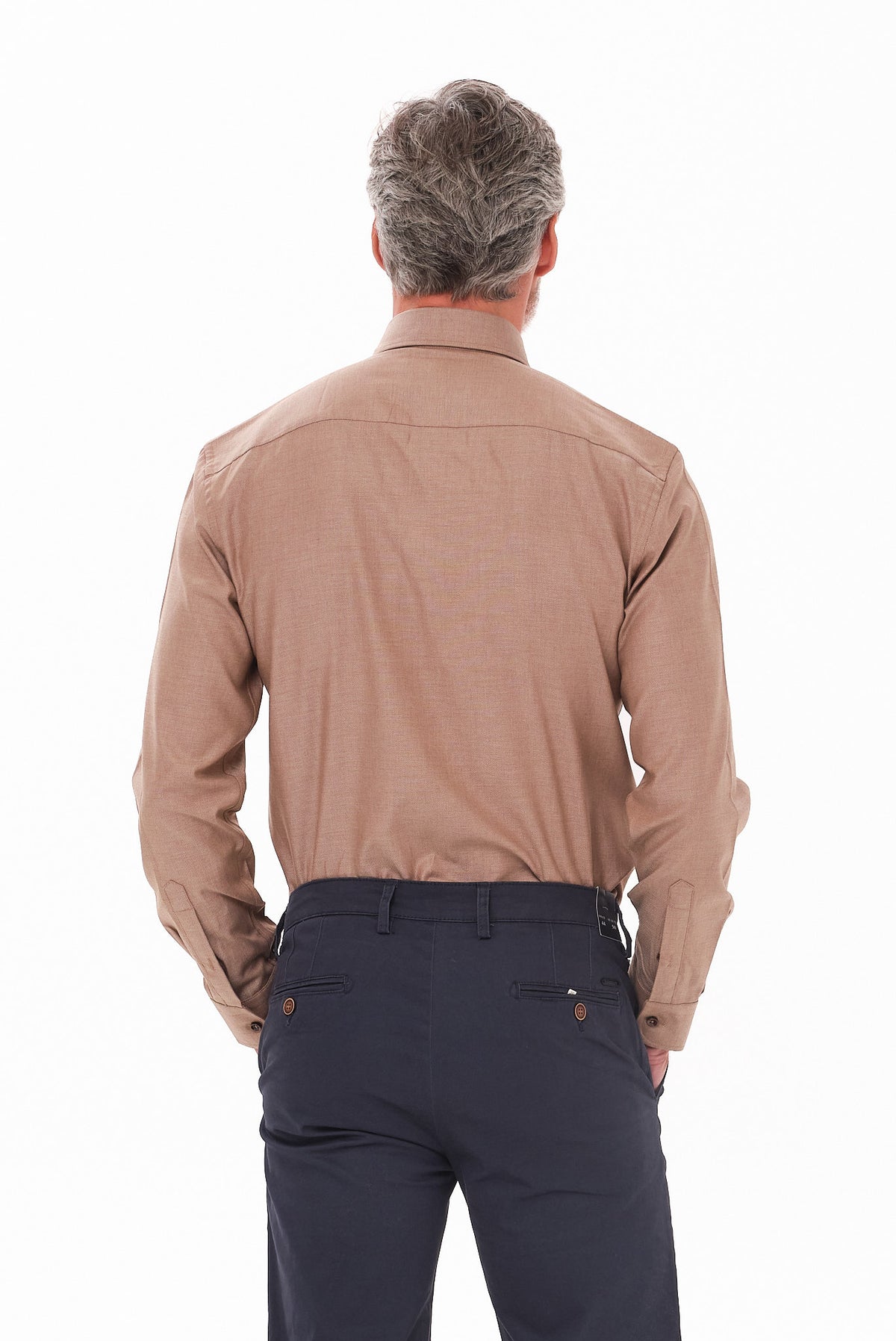 ΑΝΔΡΙΚΟ ΜΠΕΖ ΣΚΟΥΡΟ ΠΟΥΚΑΜΙΣΟ PORTOBELLO'S ME BUTTON DOWN ΓΙΑΚΑ REGULAR FIT