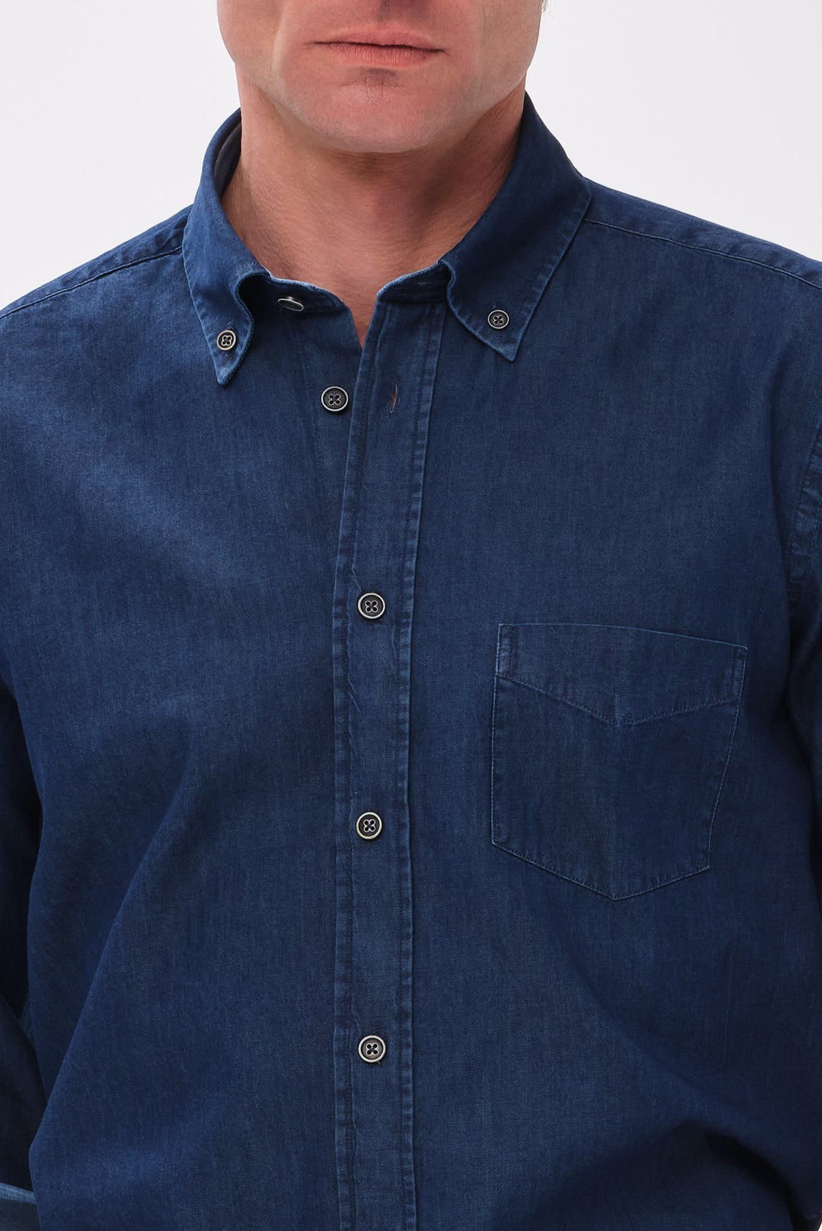 ΑΝΔΡΙΚΟ JEAN ΠΟΥΚΑΜΙΣΟ PORTOBELLO'S ΜΕ BUTTON DOWN ΓΙΑΚΑ REGULAR FIT
