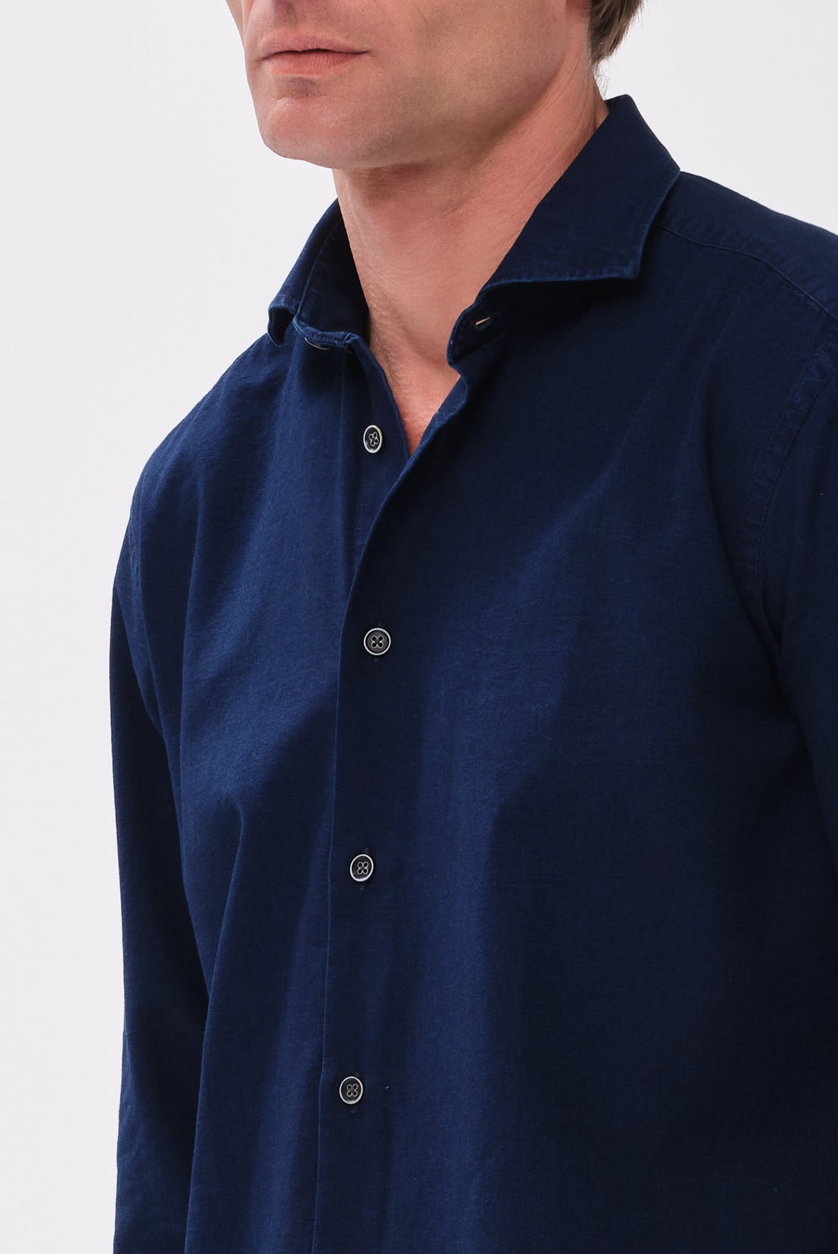 ΑΝΔΡΙΚΟ ΣΚΟΥΡΟ ΜΠΛΕ JEAN ΠΟΥΚΑΜΙΣΟ ΜΕ REX ΓΙΑΚΑ REGULAR FIT