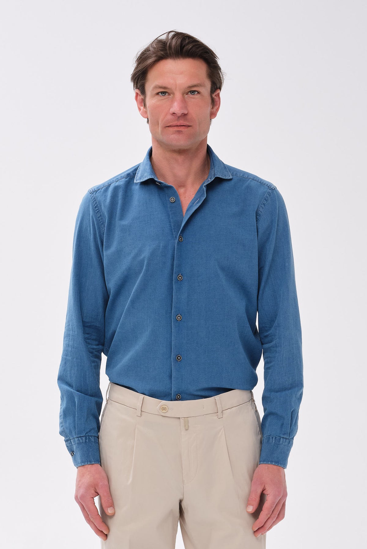 ΑΝΔΡΙΚΟ JEAN ΠΟΥΚΑΜΙΣΟ PORTOBELLO'S ΜΕ REX ΓΙΑΚΑ MODERN FIT
