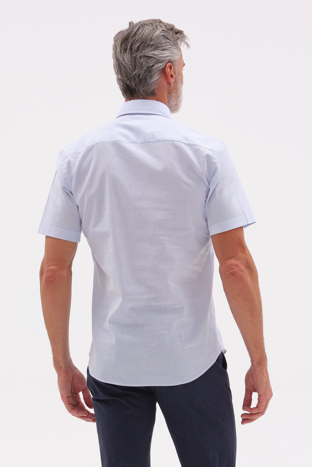 ΑΝΔΡΙΚΟ ΣΙΕΛ ΚΟΝΤΟΜΑΝΙΚΟ ΠΟΥΚΑΜΙΣΟ PORTOBELLO'S ΜΕ BUTTON DOWN ΓΙΑΚΑ REGULAR FIT