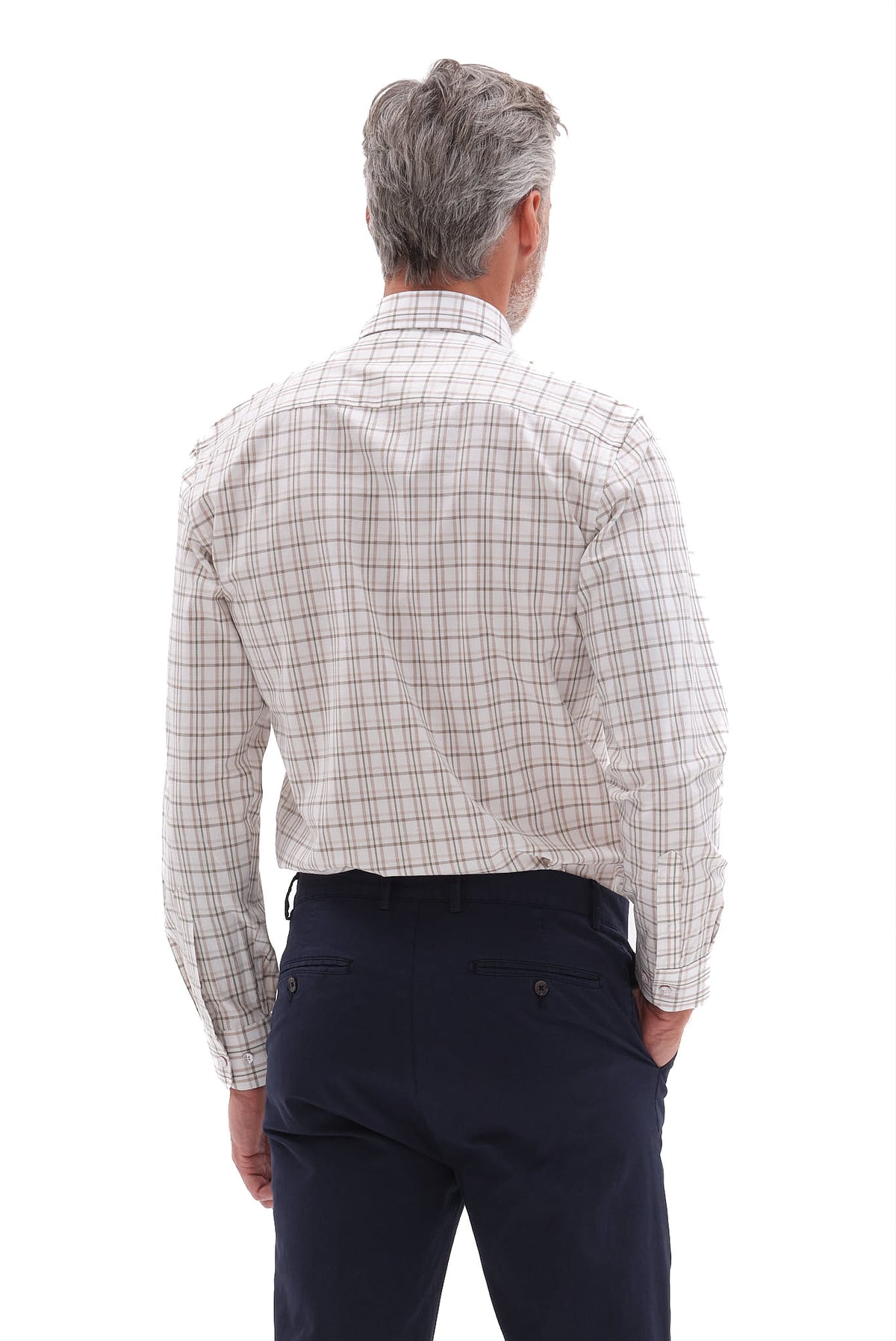 ΑΝΔΡΙΚΟ ΚΑΡΟ ΜΠΕΖ ΣΚΟΥΡΟ ΠΟΥΚΑΜΙΣΟ PORTOBELLO'S ΜΕ BUTTON DOWN ΓΙΑΚΑ REGULAR FIT