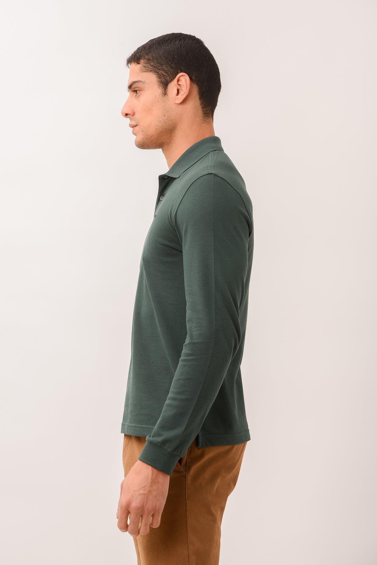 ΑΝΔΡΙΚΟ ΜΑΚΡΥΜΑΝΙΚΟ POLO PORTOBELLO'S ΣΕ ΠΡΑΣΙΝΟ ΧΡΩΜΑ REGULAR FIT