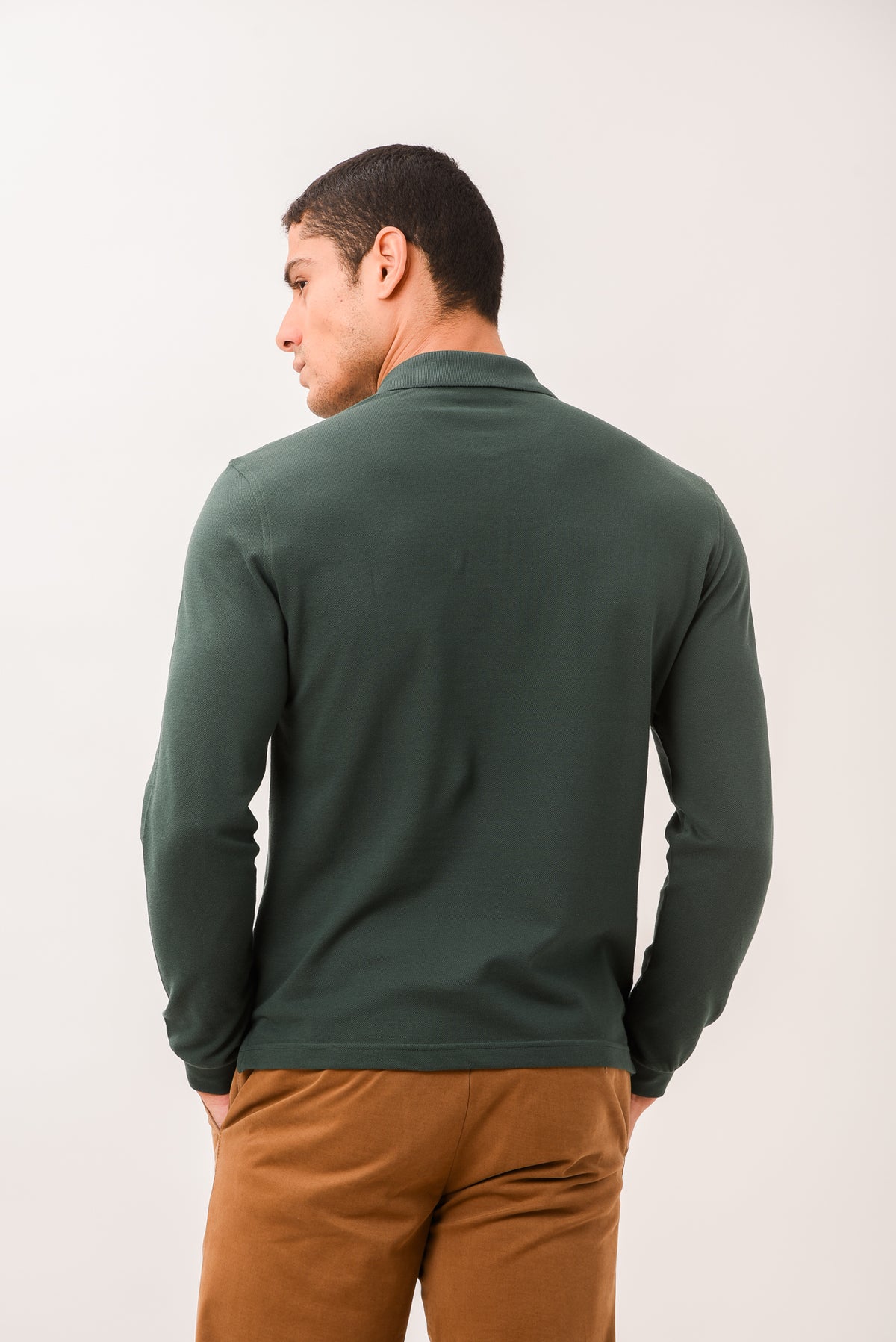 ΑΝΔΡΙΚΟ ΜΑΚΡΥΜΑΝΙΚΟ POLO PORTOBELLO'S ΣΕ ΠΡΑΣΙΝΟ ΧΡΩΜΑ REGULAR FIT