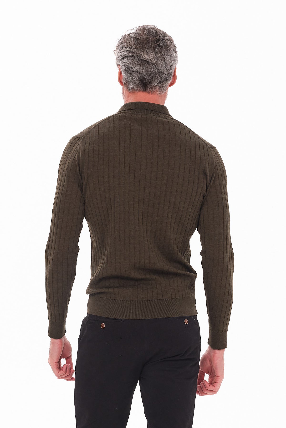 ΑΝΔΡΙΚΟ ΛΑΔΙ ΜΑΛΛΙΝΟ POLO ΜΑΚΡΥΜΑΝΙΚΟ PORTOBELLO'S REGULAR FIT