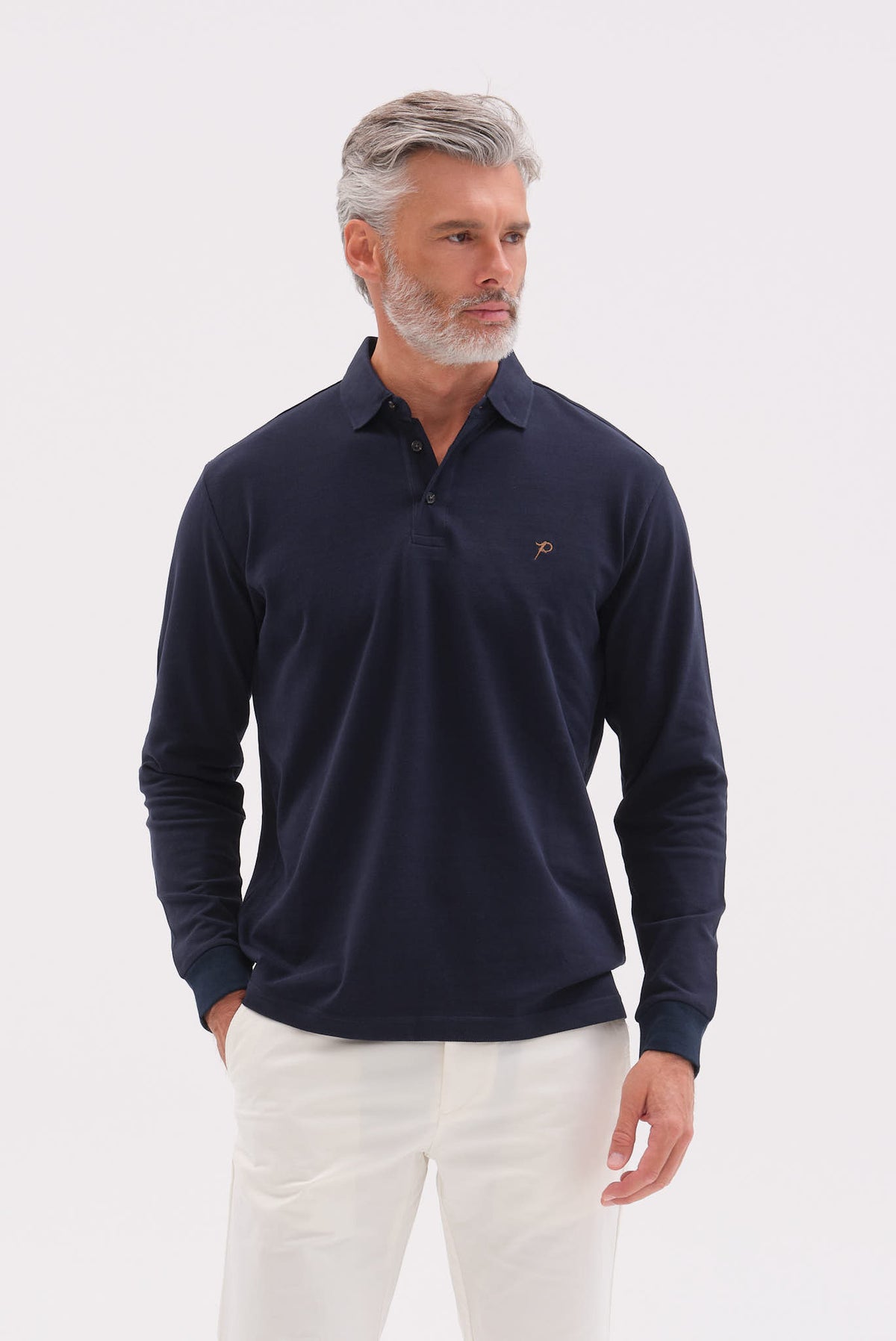ΑΝΔΡΙΚΟ ΜΠΛΕ ΜΑΚΡΥΜΑΝΙΚΟ PIQUE POLO PORTOBELLO'S
