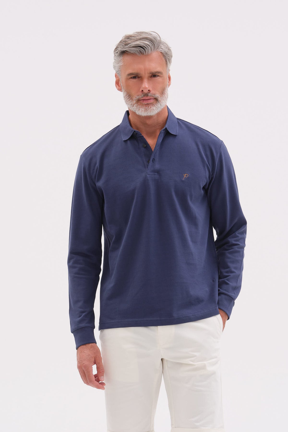 ΑΝΔΡΙΚΟ INDIGO ΜΑΚΡΥΜΑΝΙΚΟ PIQUE POLO PORTOBELLO'S