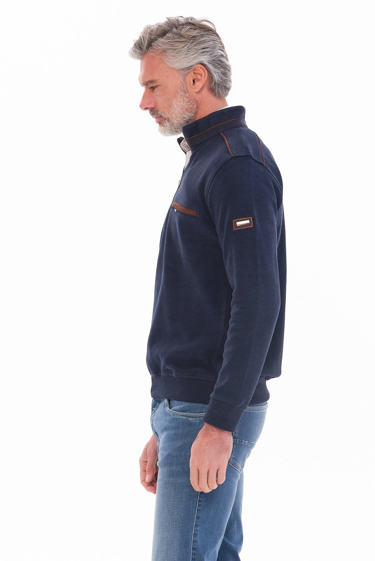 ΑΝΔΡΙΚΟ ΡΑΦ LUPETTO ZIP ΠΟΥΛΟΒΕΡ PORTOBELLO'S REGULAR FIT