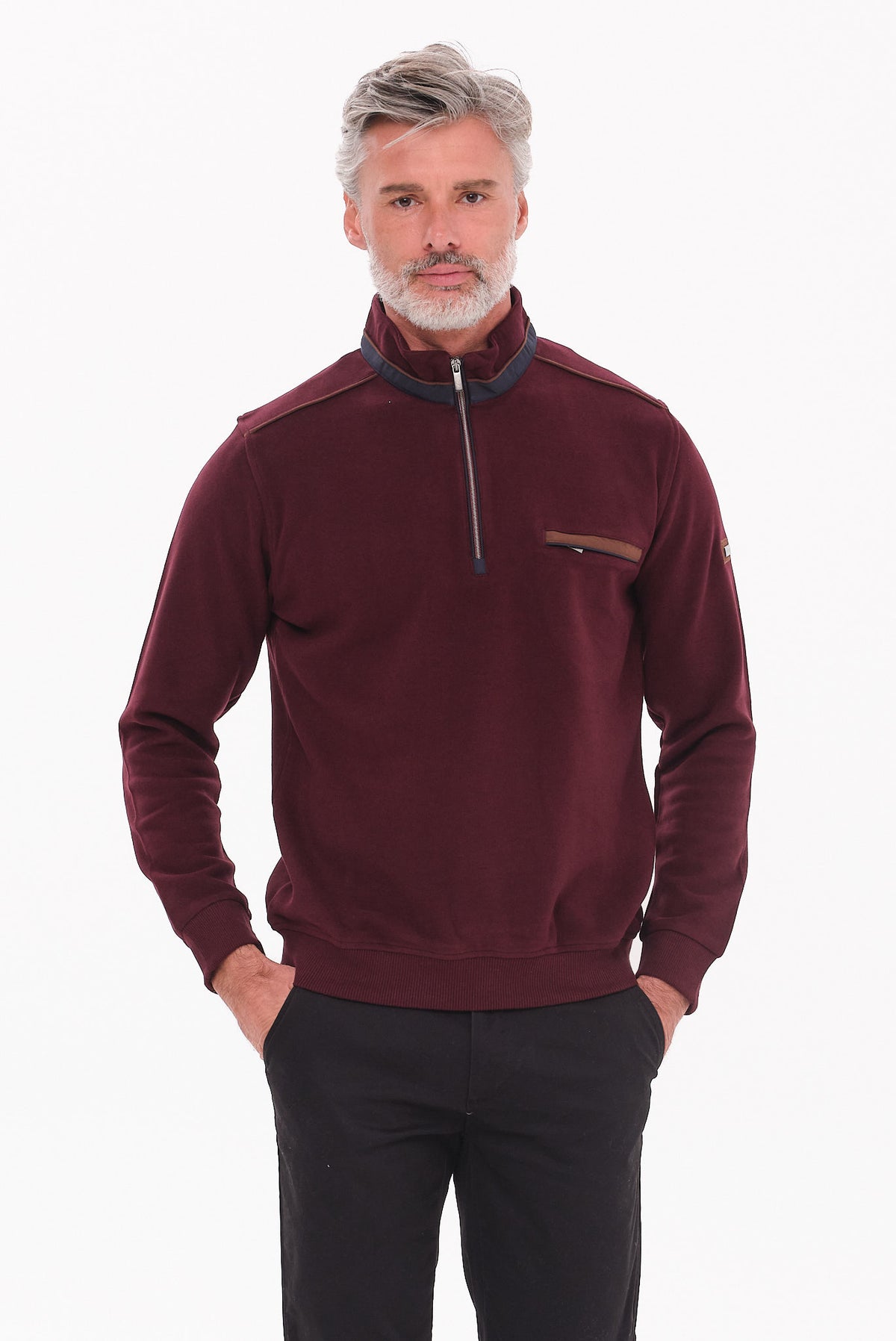 ΑΝΔΡΙΚΟ ΜΠΟΡΝΤΟ LUPETTO ZIP ΠΟΥΛΟΒΕΡ PORTOBELLO'S REGULAR FIT