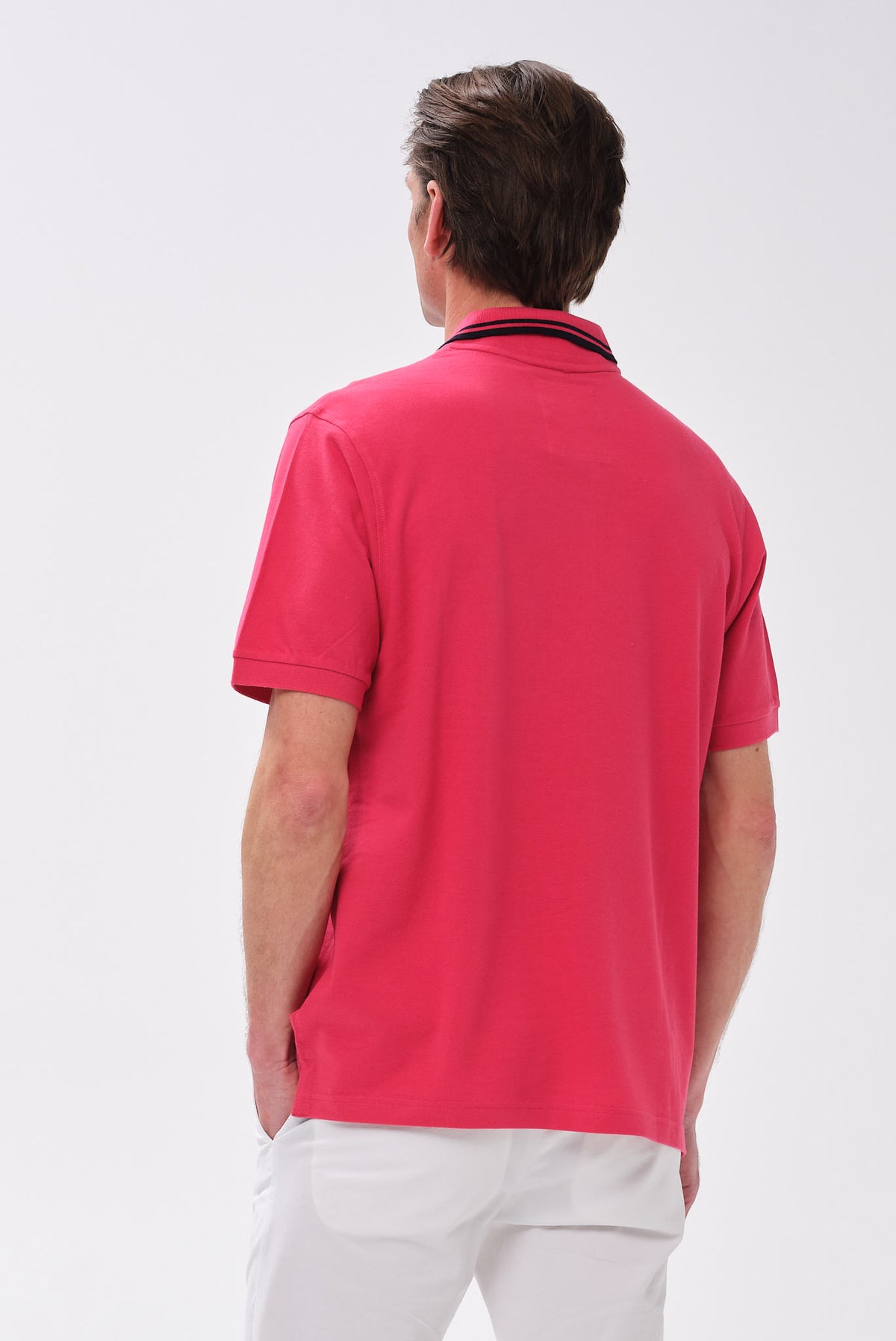 ΑΝΔΡΙΚΟ ΦΟΥΞΙΑ ΚΟΝΤΟΜΑΝΙΚΟ POLO ΜΕ ΣΤΑΜΠΑ PORTOBELLO'S REGULAR FIT