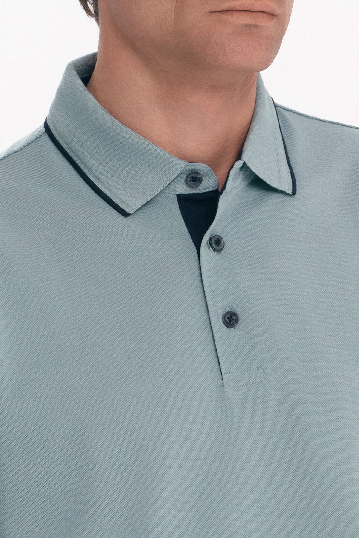 ΑΝΔΡΙΚΟ ΟΙΝΟΠΝΕΥΜΑΤΙ ΜΑΚΡΥΜΑΝΙΚΟ POLO REGULAR FIT COTTON PIMA PORTOBELLO'S