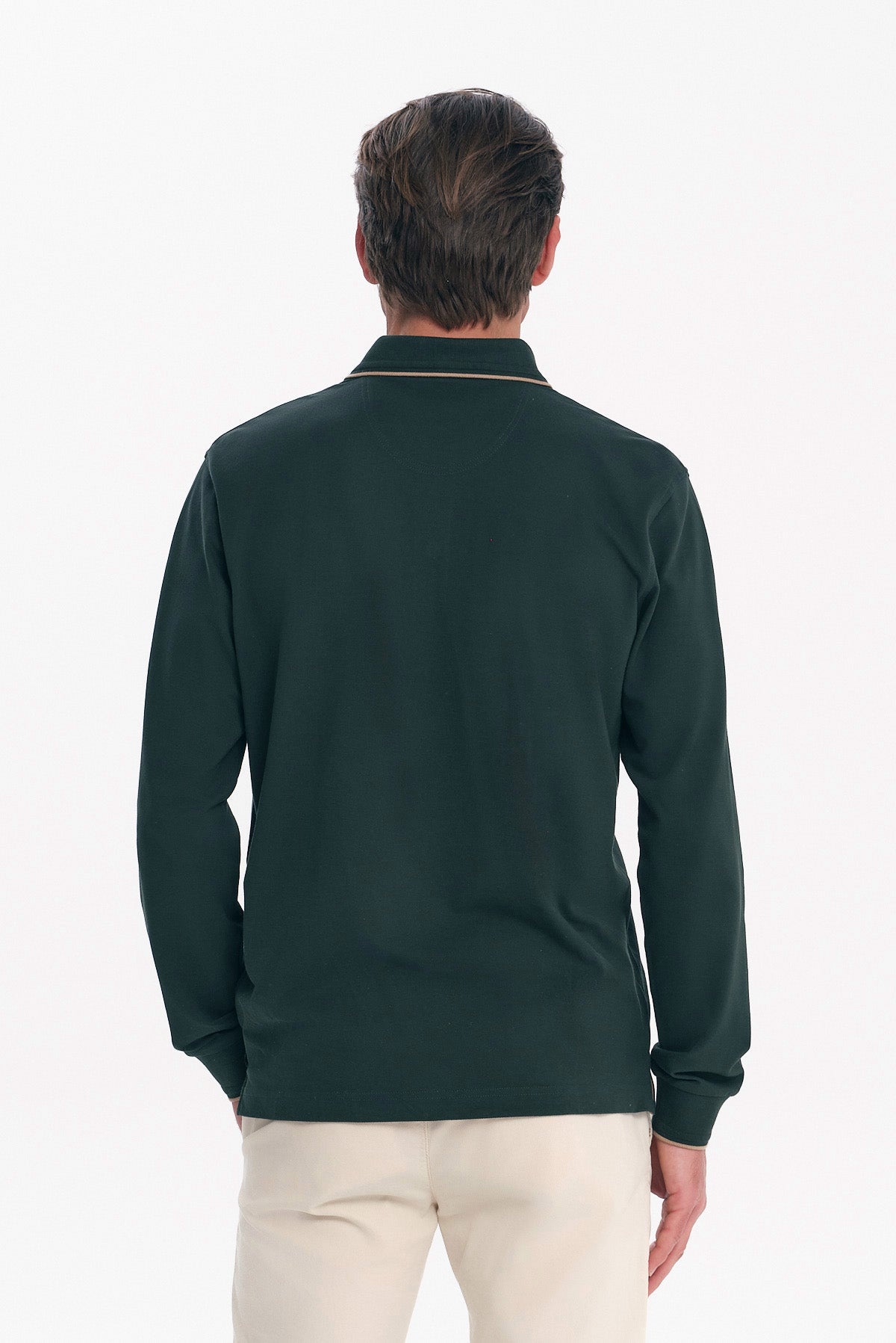 ΑΝΔΡΙΚΟ ΛΑΔΙ ΜΑΚΡΥΜΑΝΙΚΟ POLO REGULAR FIT COTTON PIMA PORTOBELLO'S