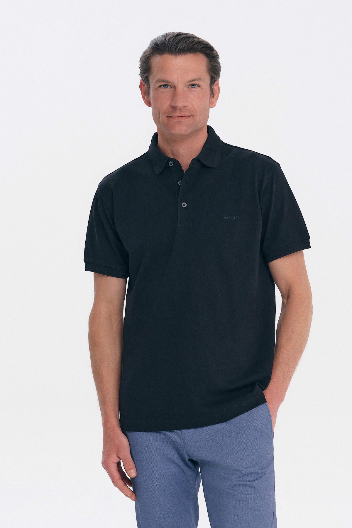 ΑΝΔΡΙΚΟ ΜΑΥΡΟ POLO COTTON PIMA REGULAR FIT PORTOBELLO'S