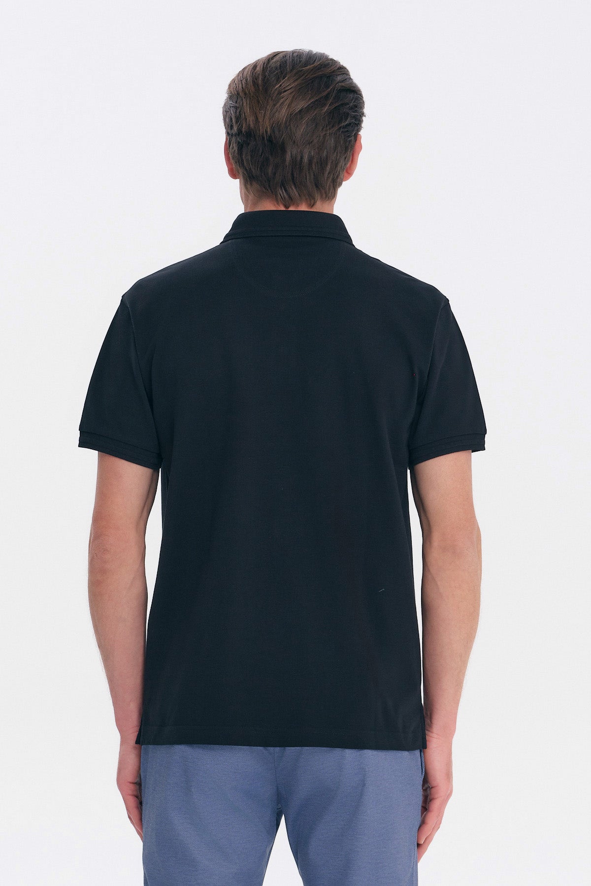 ΑΝΔΡΙΚΟ ΜΑΥΡΟ POLO COTTON PIMA REGULAR FIT PORTOBELLO'S