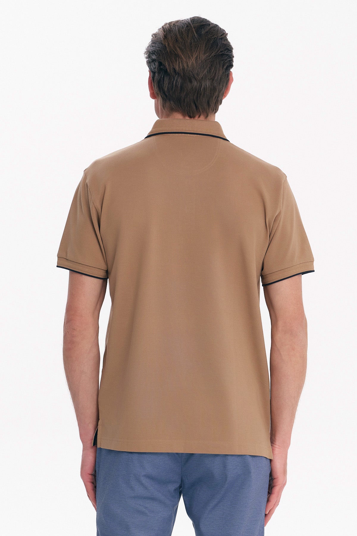 ΑΝΔΡΙΚΟ ΜΠΕΖ ΣΚΟΥΡΟ POLO COTTON PIMA REGULAR FIT PORTOBELLO'S