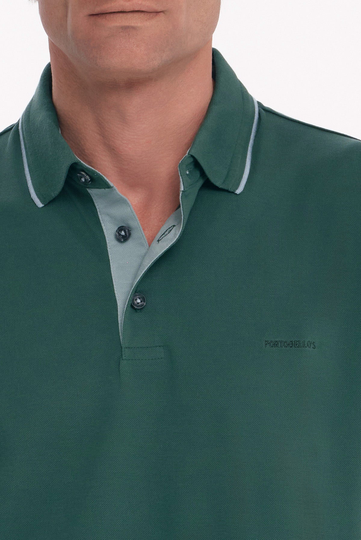 ΑΝΔΡΙΚΟ ΠΡΑΣΙΝΟ POLO COTTON PIMA REGULAR FIT PORTOBELLO'S