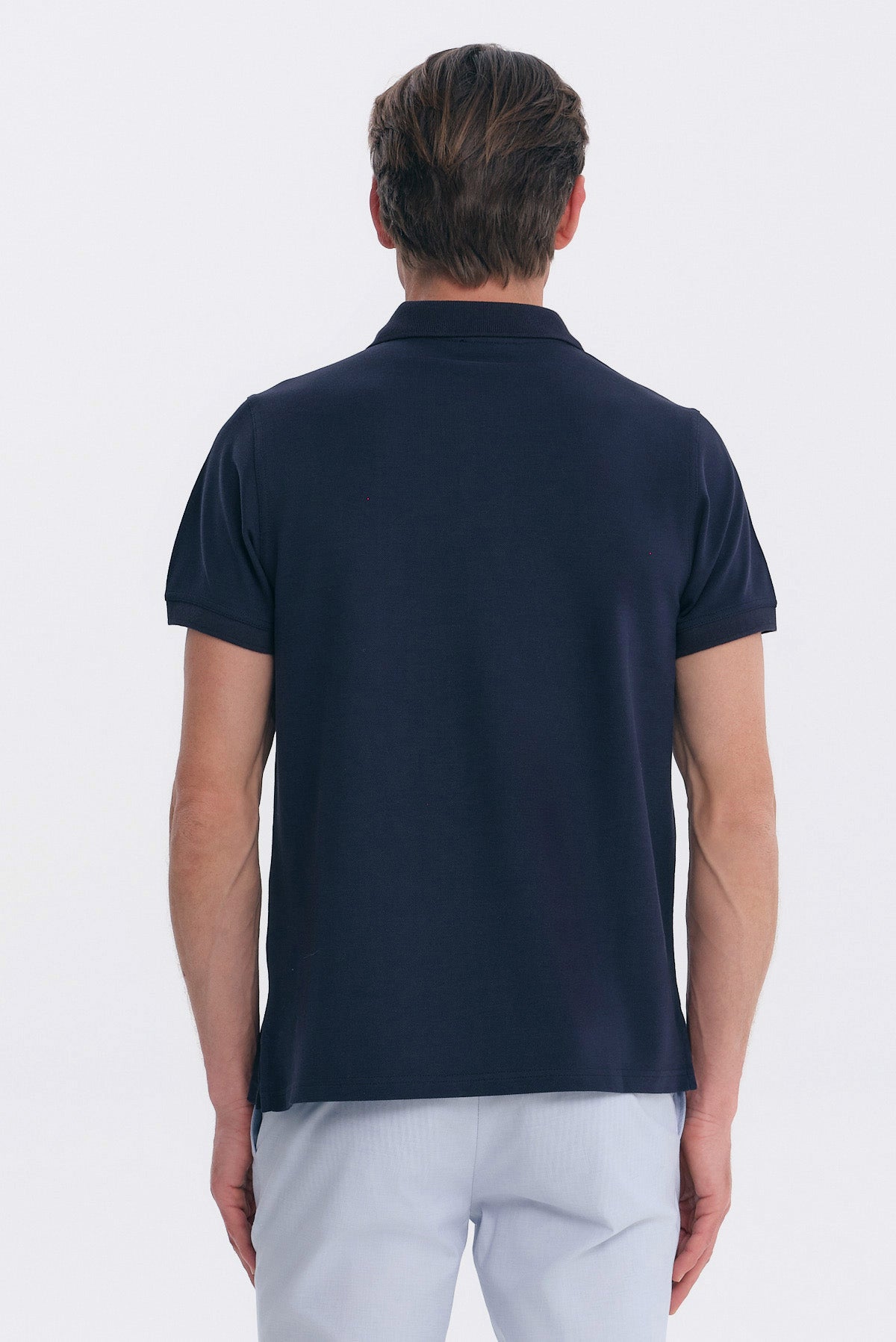 ΑΝΔΡΙΚΟ ΜΟΝΟΧΡΩΜΟ ΜΠΛΕ POLO REGULAR FIT PORTOBELLO'S