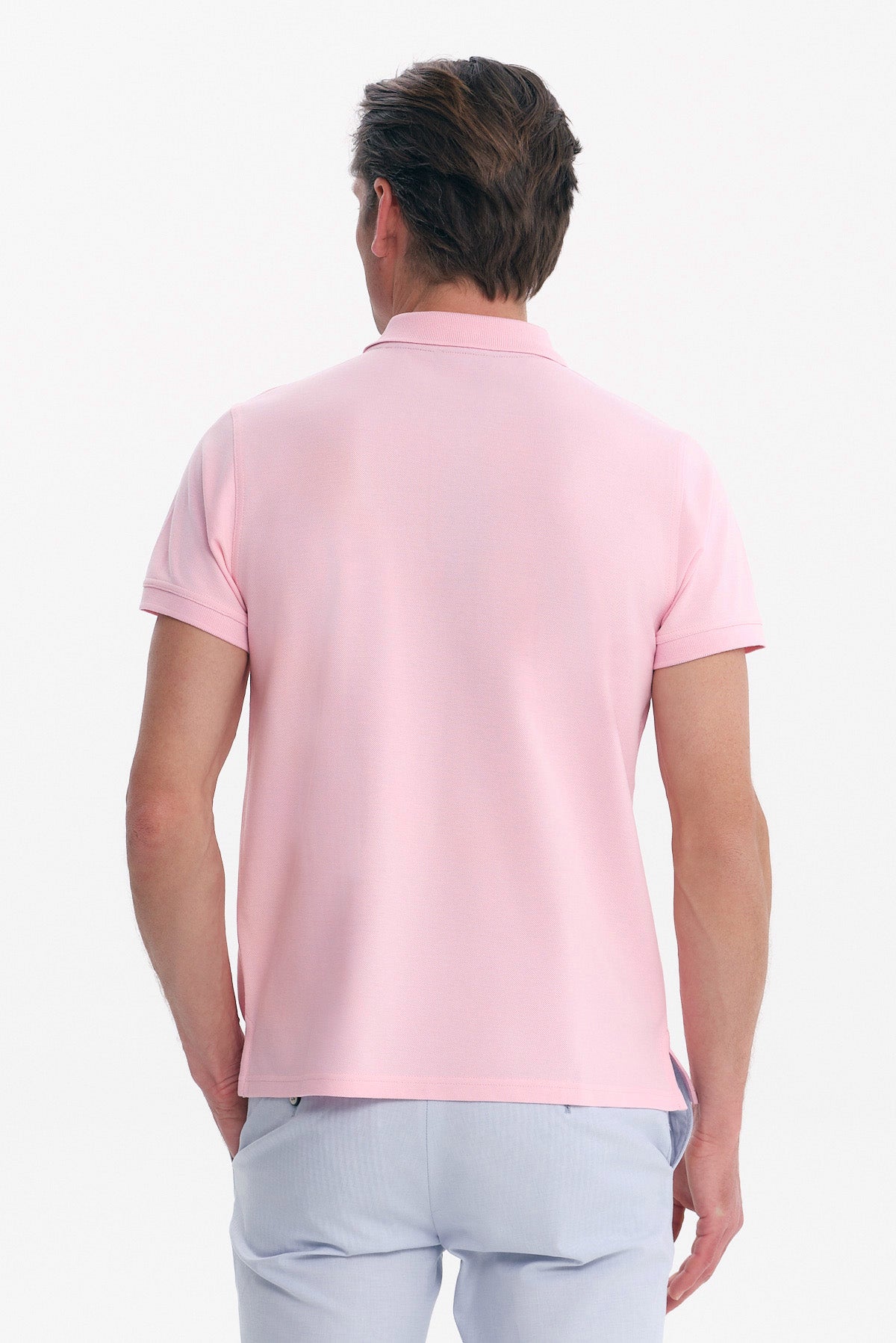 ΑΝΔΡΙΚΟ ΜΟΝΟΧΡΩΜΟ ΡΟΖ POLO REGULAR FIT PORTOBELLO'S