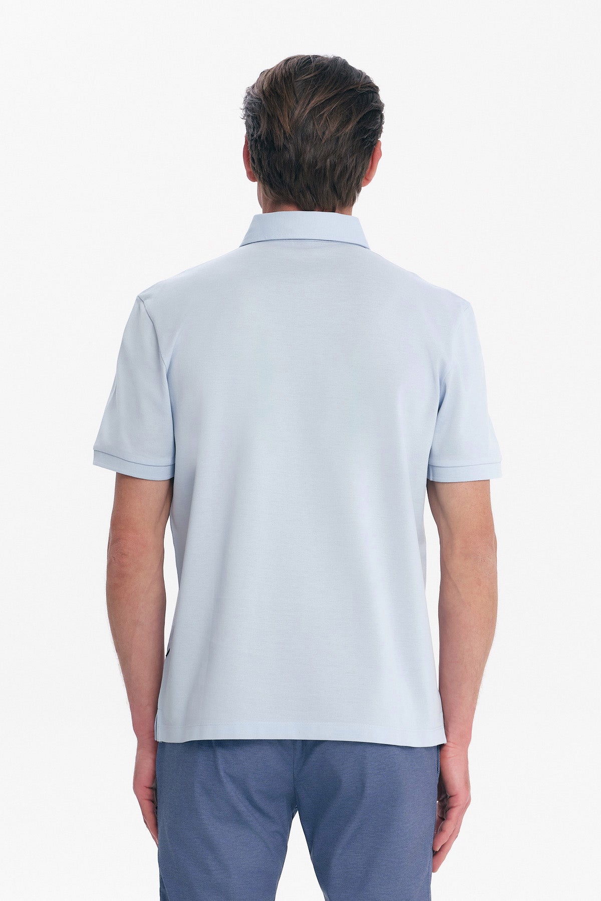 ΑΝΔΡΙΚΟ ΣΙΕΛ ΜΟΝΟΧΡΩΜΟ ΚΟΝΤΟΜΑΝΙΚΟ POLO MERCERISED PORTOBELLO'S