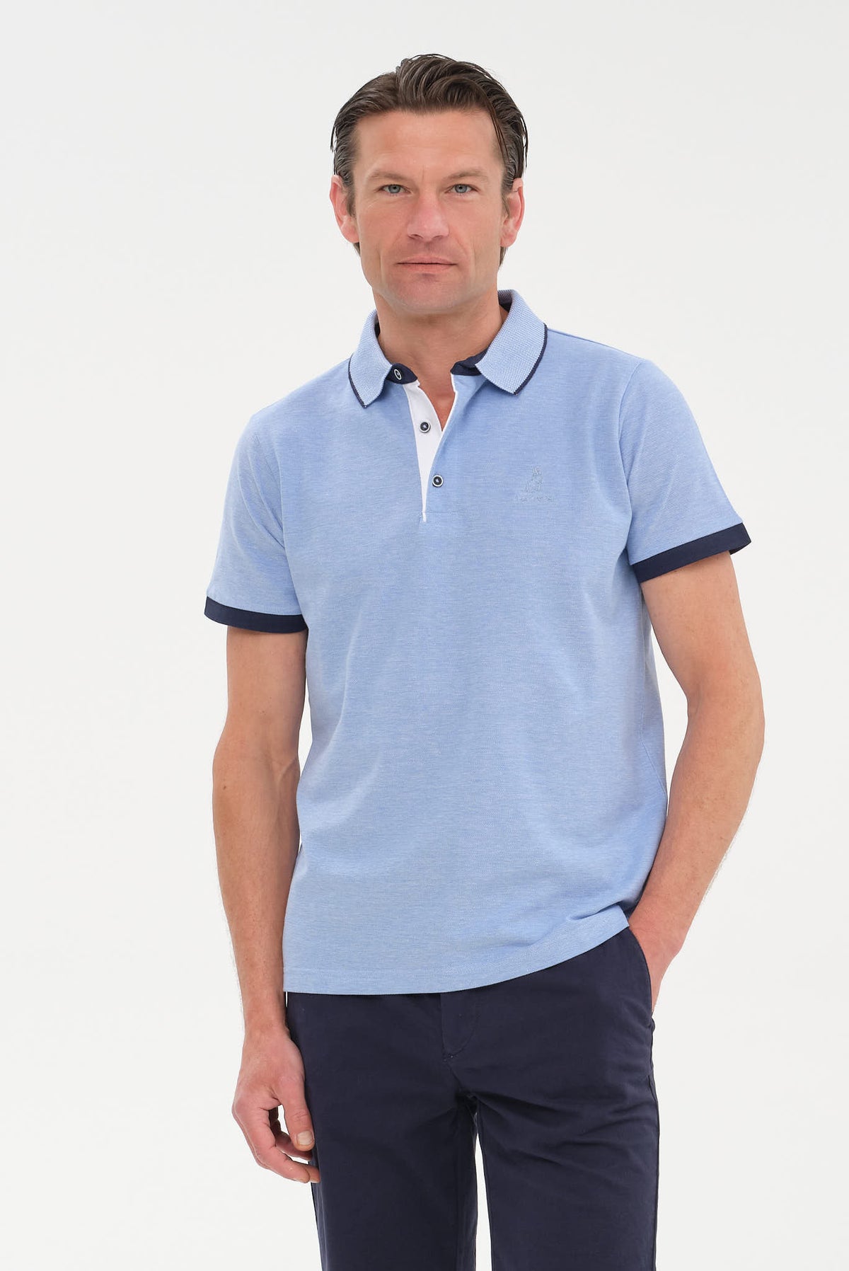 ΑΝΔΡΙΚΟ ΣΙΕΛ ΚΟΝΤΟΜΑΝΙΚΟ POLO PIQUE PORTOBELLO'S REGULAR FIT