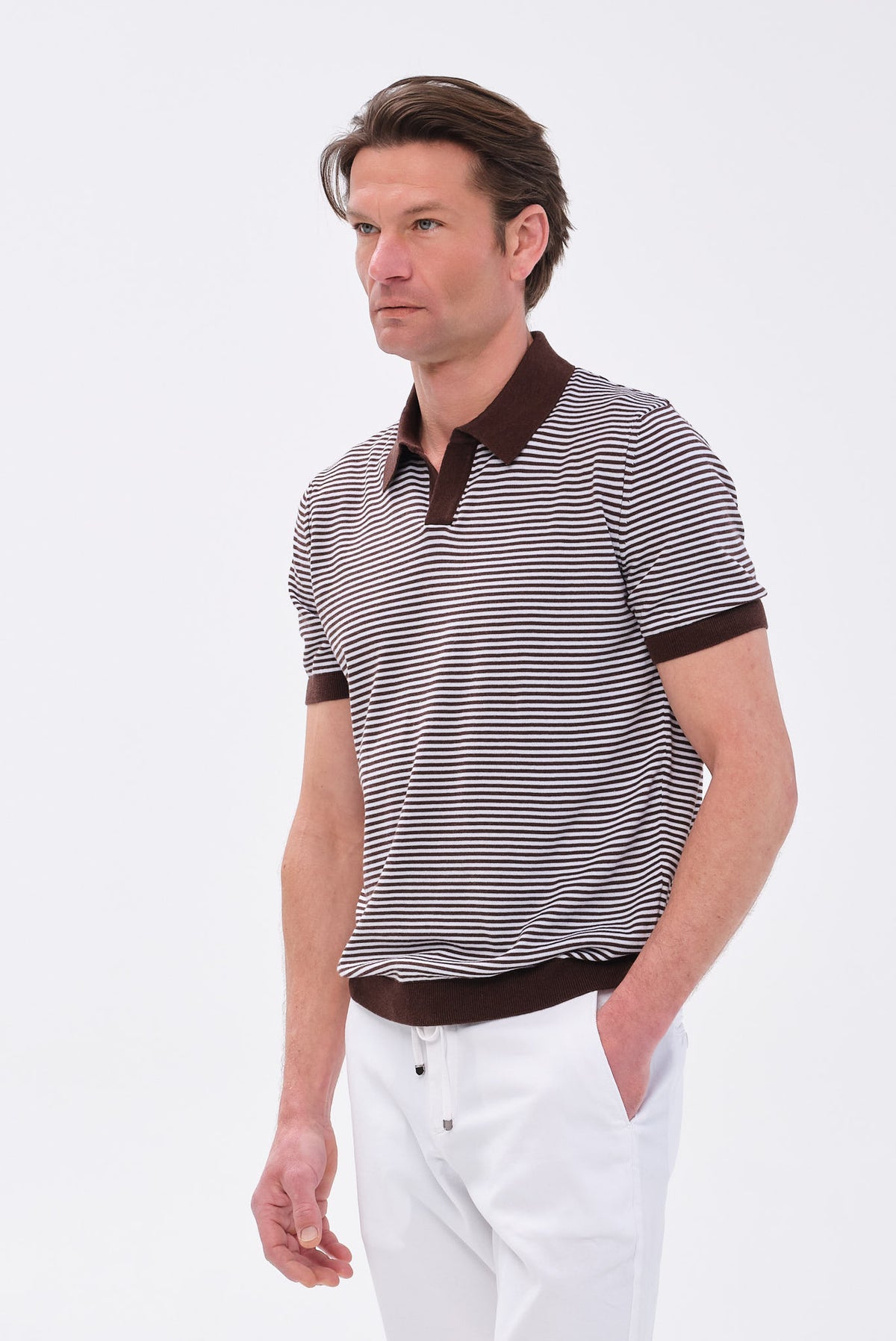 ΑΝΔΡΙΚΟ ΚΑΦΕ ΡΙΓΕ ΠΛΕΚΤΟ ΚΟΝΤΟΜΑΝΙΚΟ POLO PORTOBELLO'S REGULAR FIT