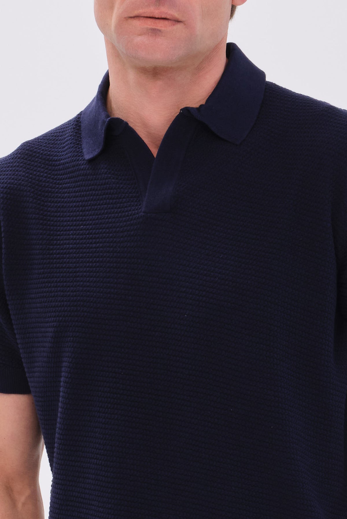 ΑΝΔΡΙΚΟ ΜΠΛΕ ΠΛΕΚΤΟ ΚΟΝΤΟΜΑΝΙΚΟ POLO PORTOBELLO'S REGULAR FIT