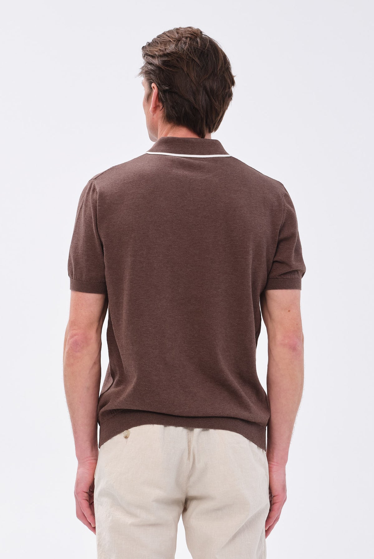 ΑΝΔΡΙΚΟ ΚΑΦΕ ΡΙΓΕ ΚΟΝΤΟΜΑΝΙΚΟ POLO PORTOBELLO'S REGULAR FIT