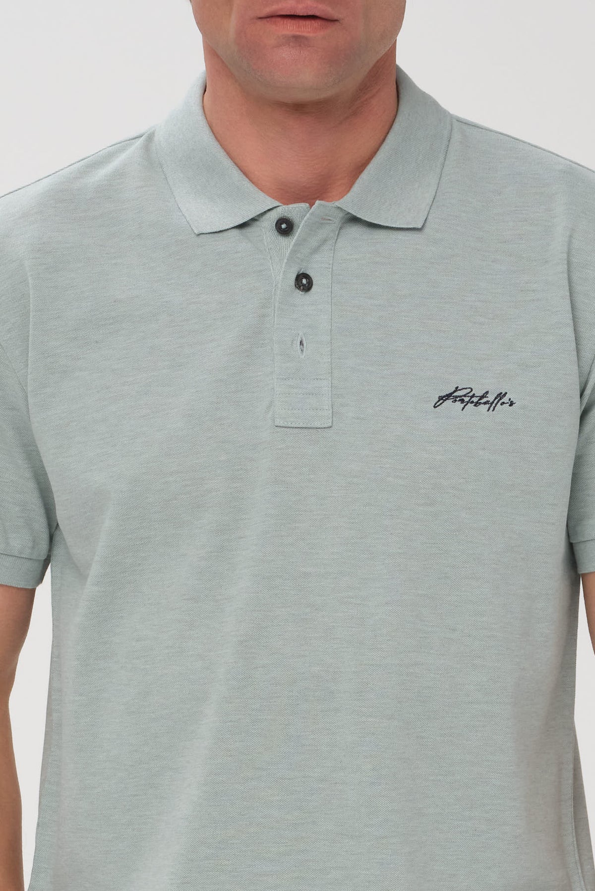 ΑΝΔΡΙΚΟ ΚΟΝΤΟΜΑΝΙΚΟ POLO PORTOBELLO'S ΣΕ ΧΡΩΜΑ ΜΕΝΤΑΣ REGULAR FIT