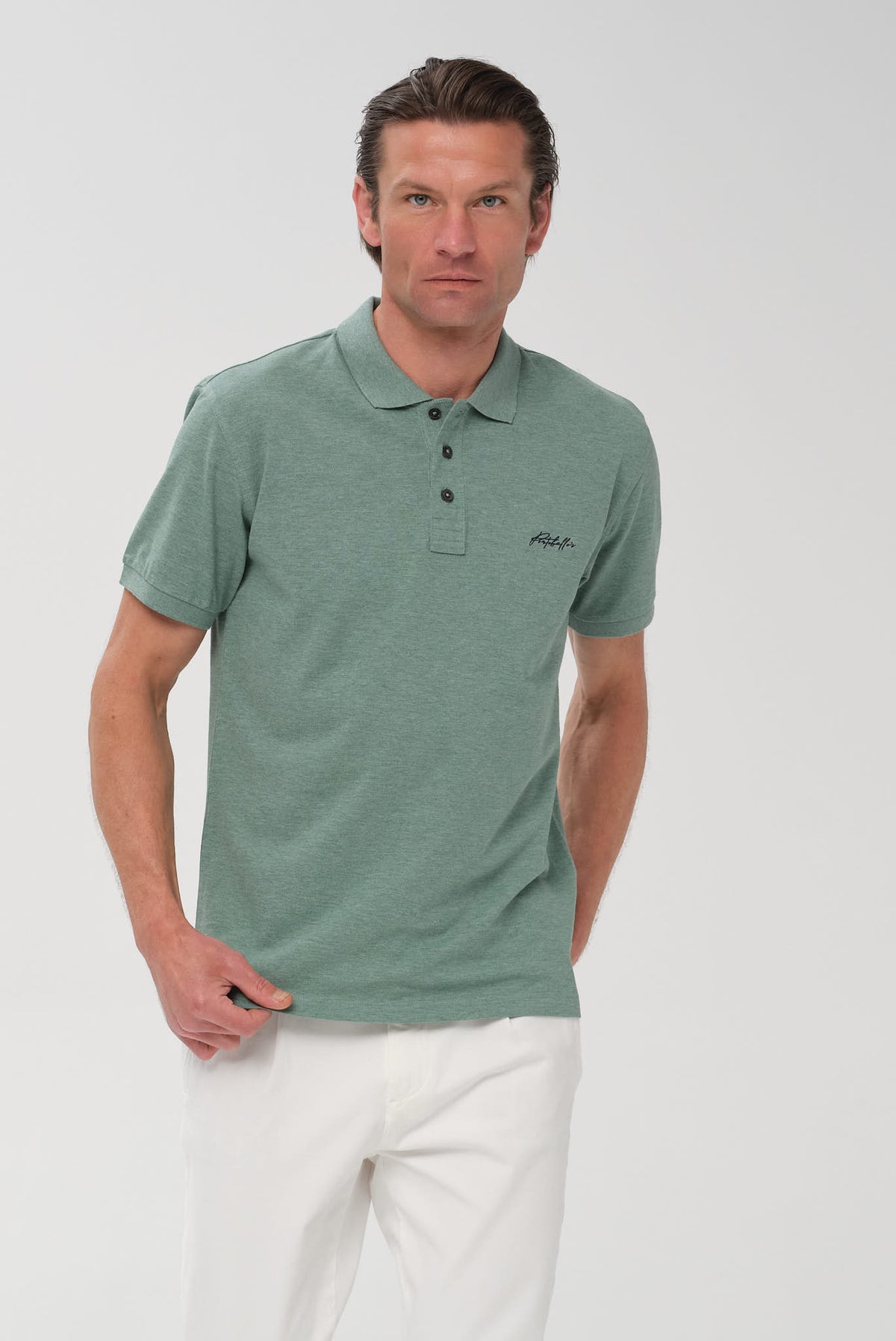 ΑΝΔΡΙΚΟ ΠΡΑΣΙΝΟ ΚΟΝΤΟΜΑΝΙΚΟ POLO PORTOBELLO'S REGULAR FIT