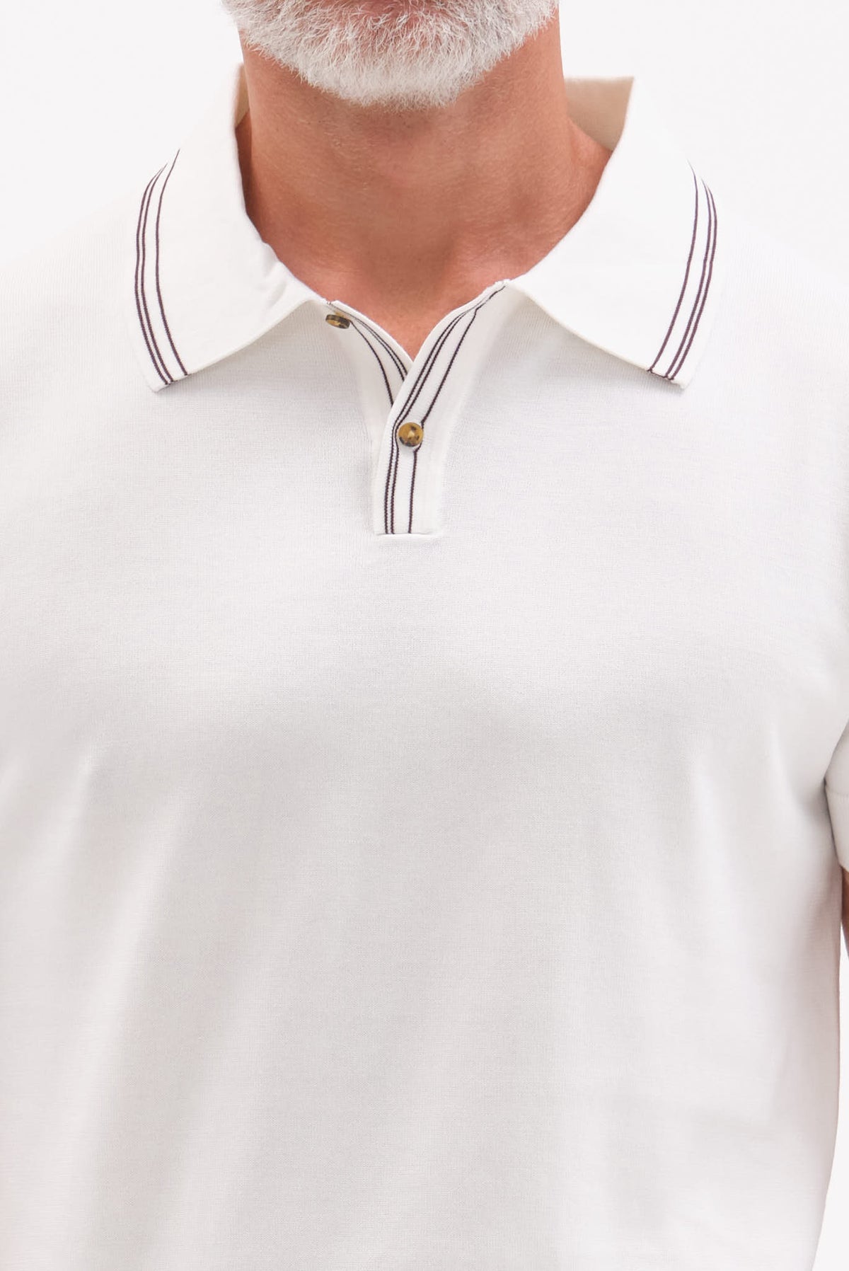 ΑΝΔΡΙΚΟ ΠΛΕΚΤΟ ΚΟΝΤΟΜΑΝΙΚΟ POLO PORTOBELLO'S ΣΕ ΕΚΡΟΥ ΧΡΩΜΑ ΜΕ ΜΕΤΑΞΙ REGULAR FIT