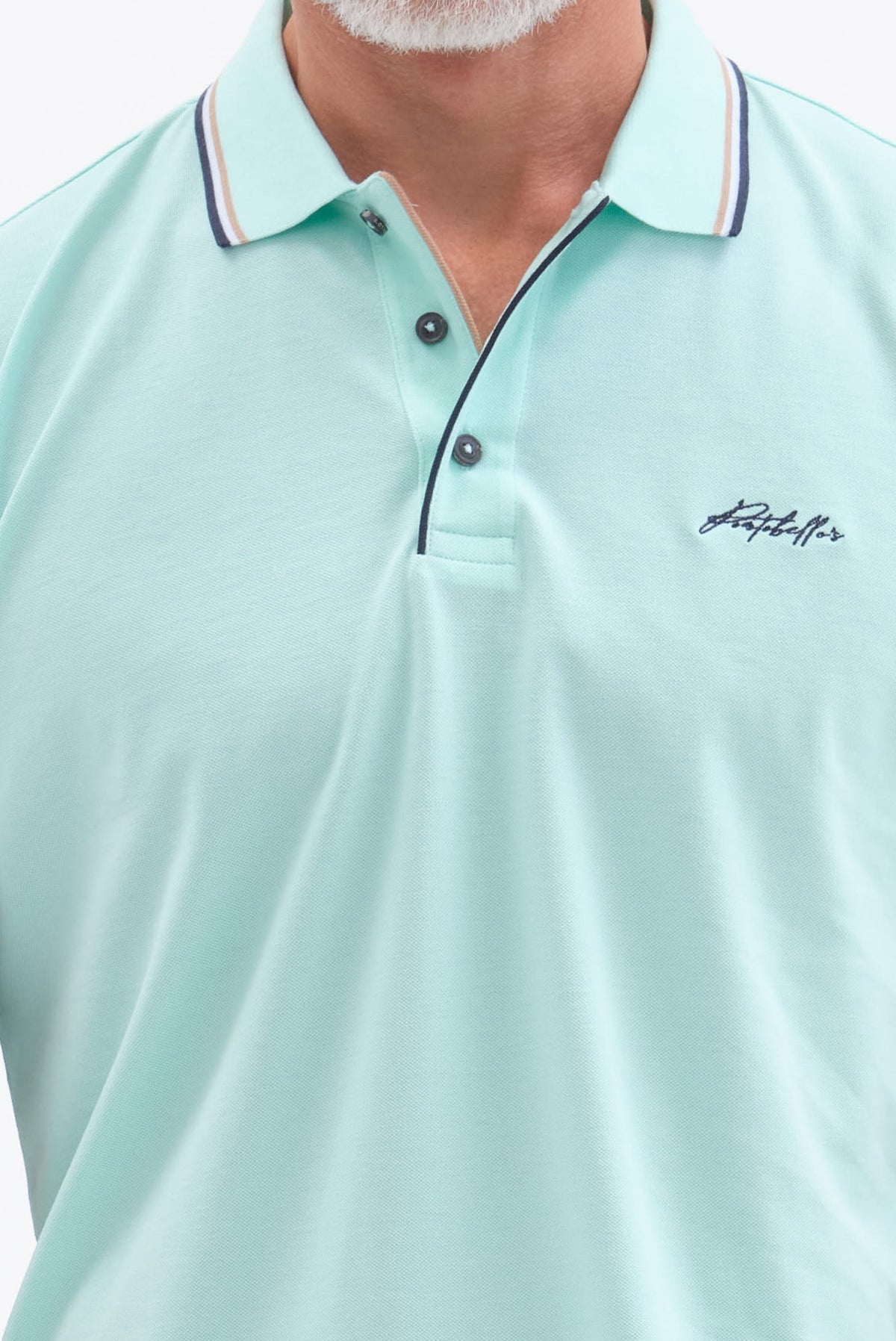 ΑΝΔΡΙΚΟ ΤΙΡΚΟΥΑΖ ΚΟΝΤΟΜΑΝΙΚΟ POLO PORTOBELLO'S ΜΕ BIO SILKY FINISH REGULAR FIT