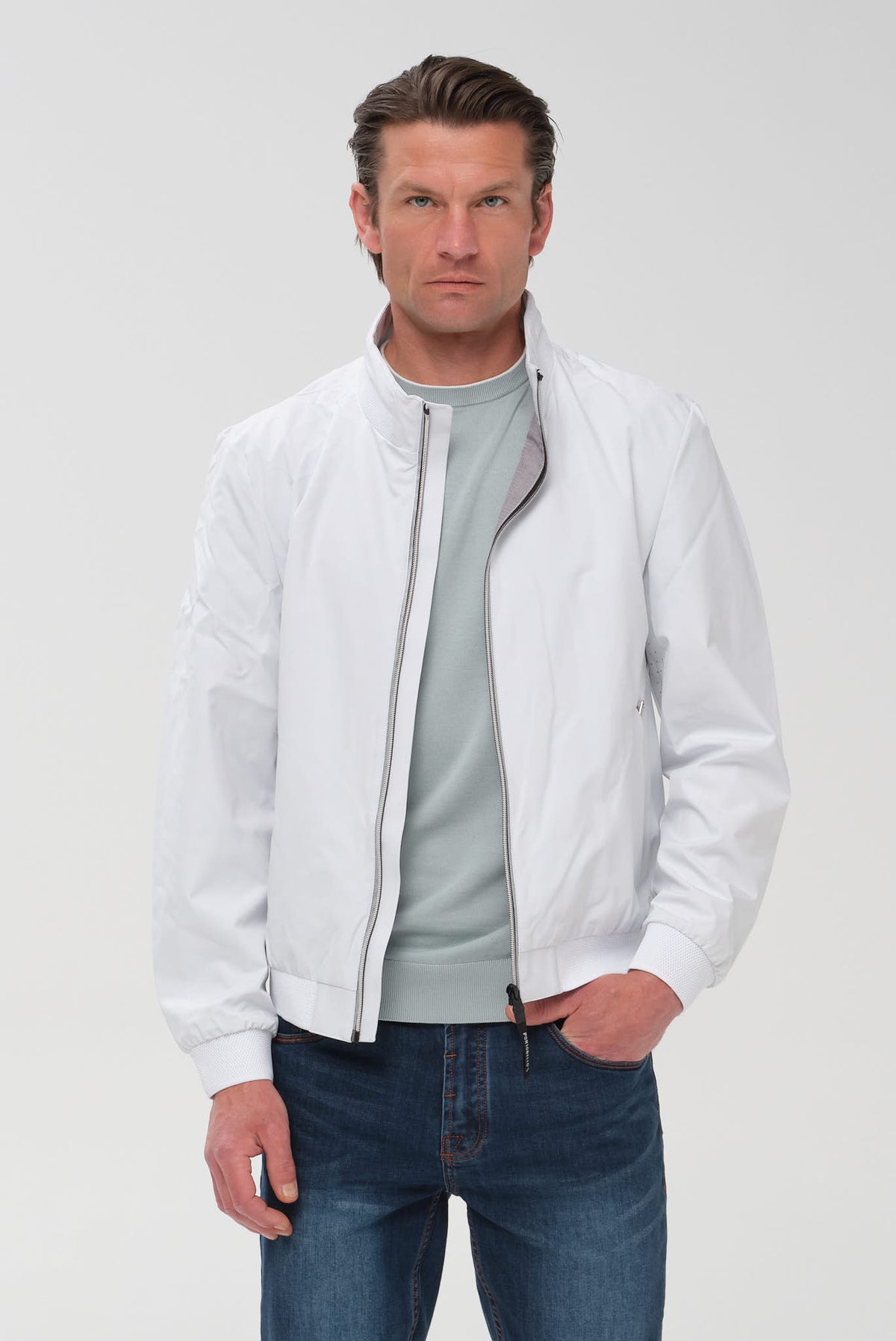 ΑΝΔΡΙΚΟ ΛΕΥΚΟ JACKET PORTOBELLO'S REGULAR FIT