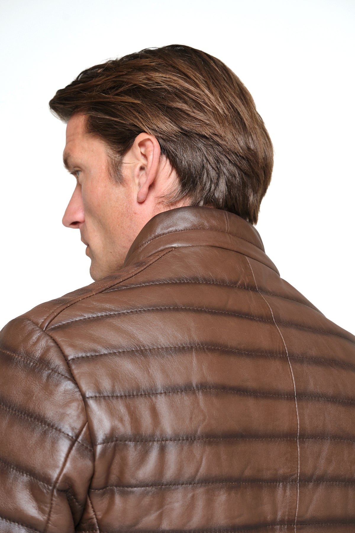 ΑΝΔΡΙΚΟ ΚΑΦΕ ΚΑΠΙΤΟΝΕ ΔΕΡΜΑΤΙΝΟ JACKET PORTOBELLO'S