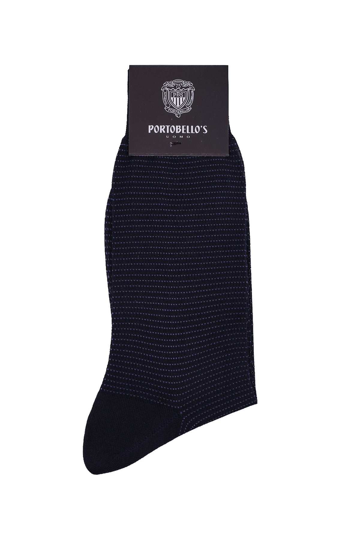 ΑΝΔΡΙΚΕΣ ΚΑΛΤΣΕΣ ΜΕΡΣΕΡΙΖΕ PORTOBELLO'S ΣΕ ΜΠΛΕ ΧΡΩΜΑ ΚΑΙ ΣΙΕΛ ΛΕΠΤΟΜΕΡΕΙΕΣ