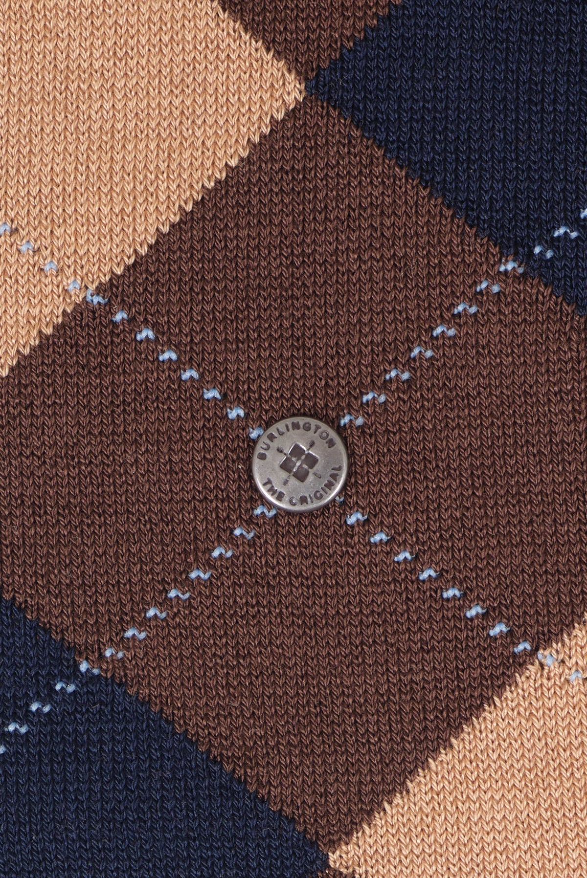 ΑΝΔΡΙΚΕΣ ΚΑΛΤΣΕΣ ΣΕ ΚΑΦΕ ΜΠΕΖ ΜΠΛΕ ΧΡΩΜΑ BURLINGTON ARGYLE
