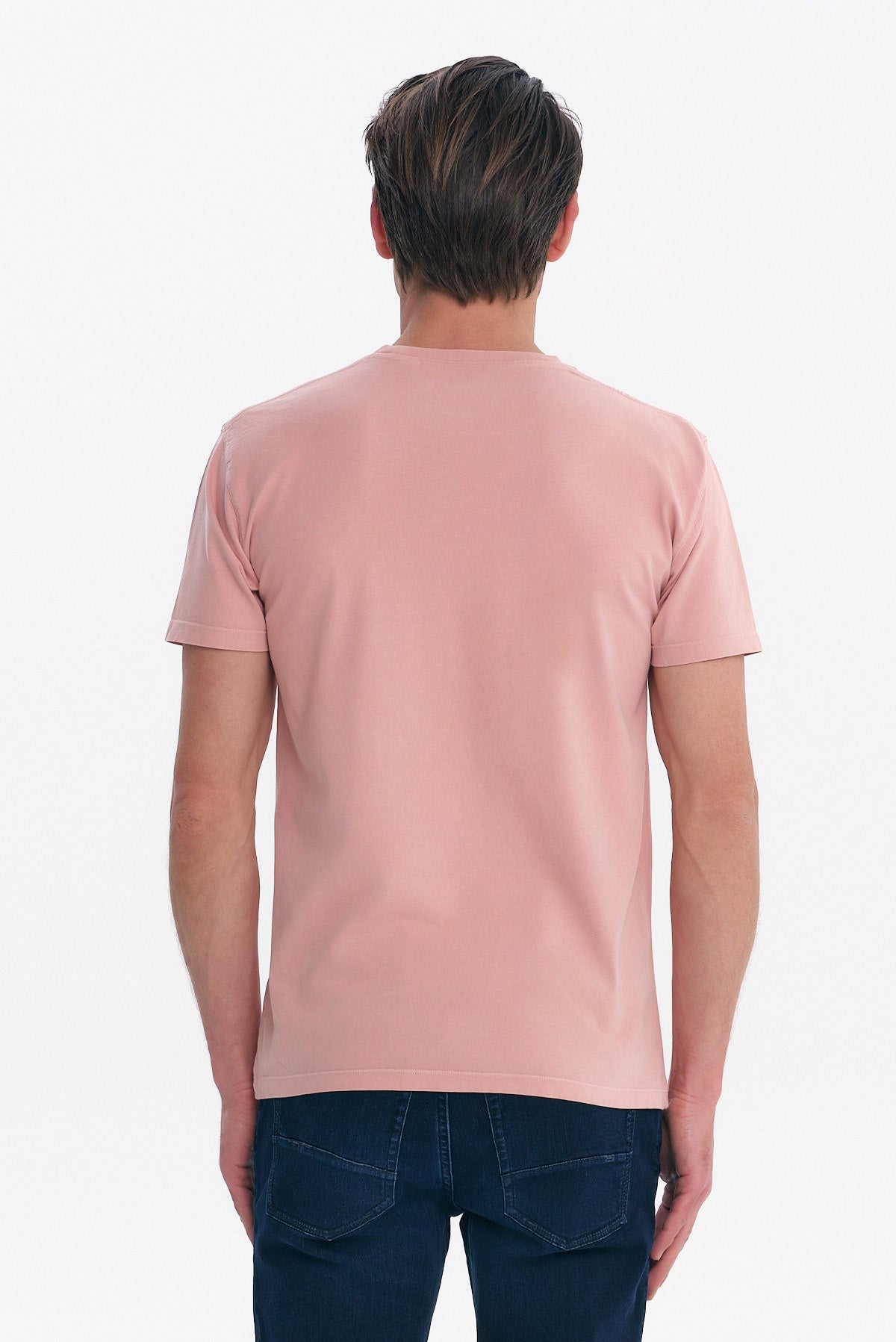 ΑΝΔΡΙΚΟ ΣΟΜΟΝ ΚΟΝΤΟΜΑΝΙΚΟ T-SHIRT ΜΕ ΣΤΑΜΠΑ ΣΤΟ ΣΤΗΘΟΣ PORTOBELLO'S